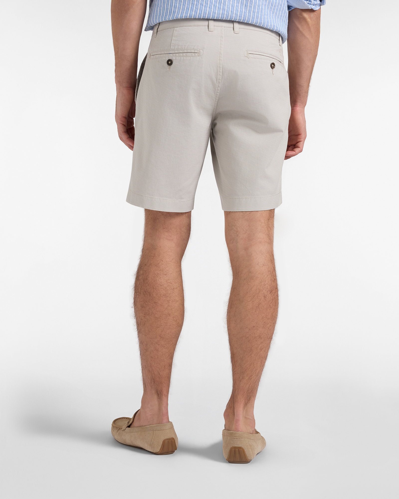 Men's micro-print chino Bermuda shorts