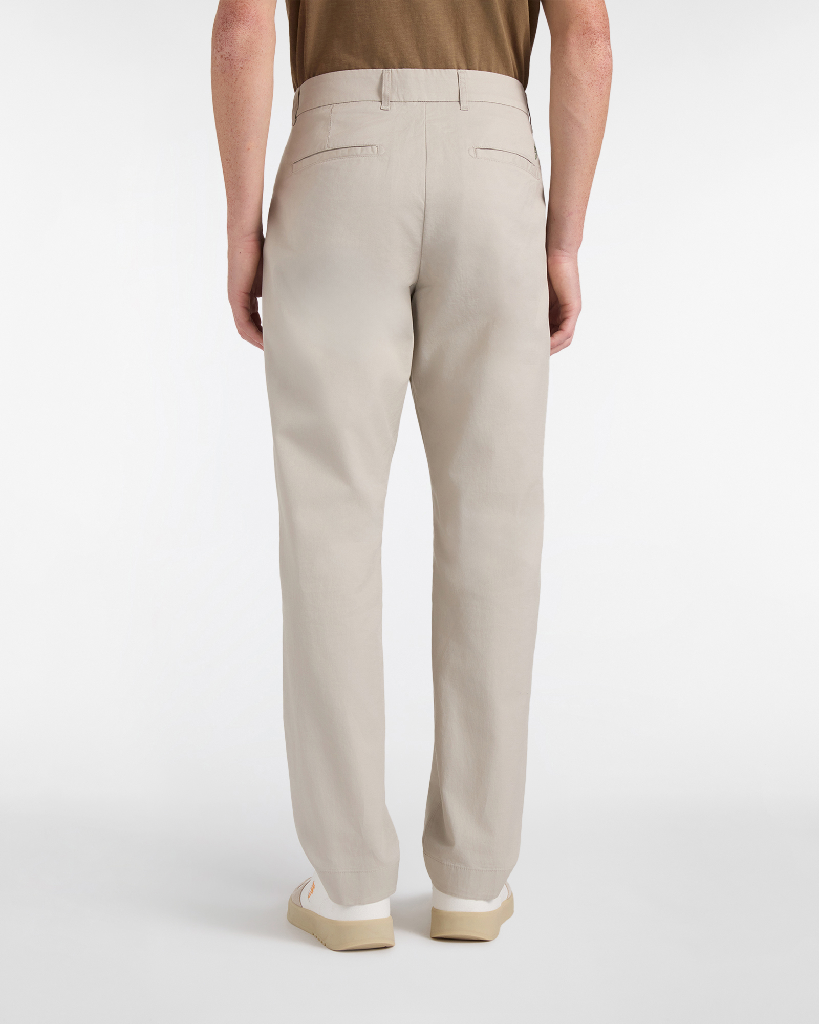 Chino Uomo in Cotone e Lino Regular Fit