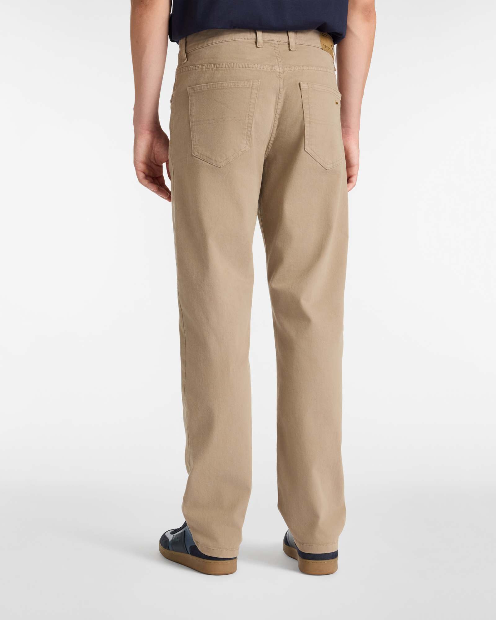 Pantaloni Regular Fit In Gabardine, Sabbia, large image number 1