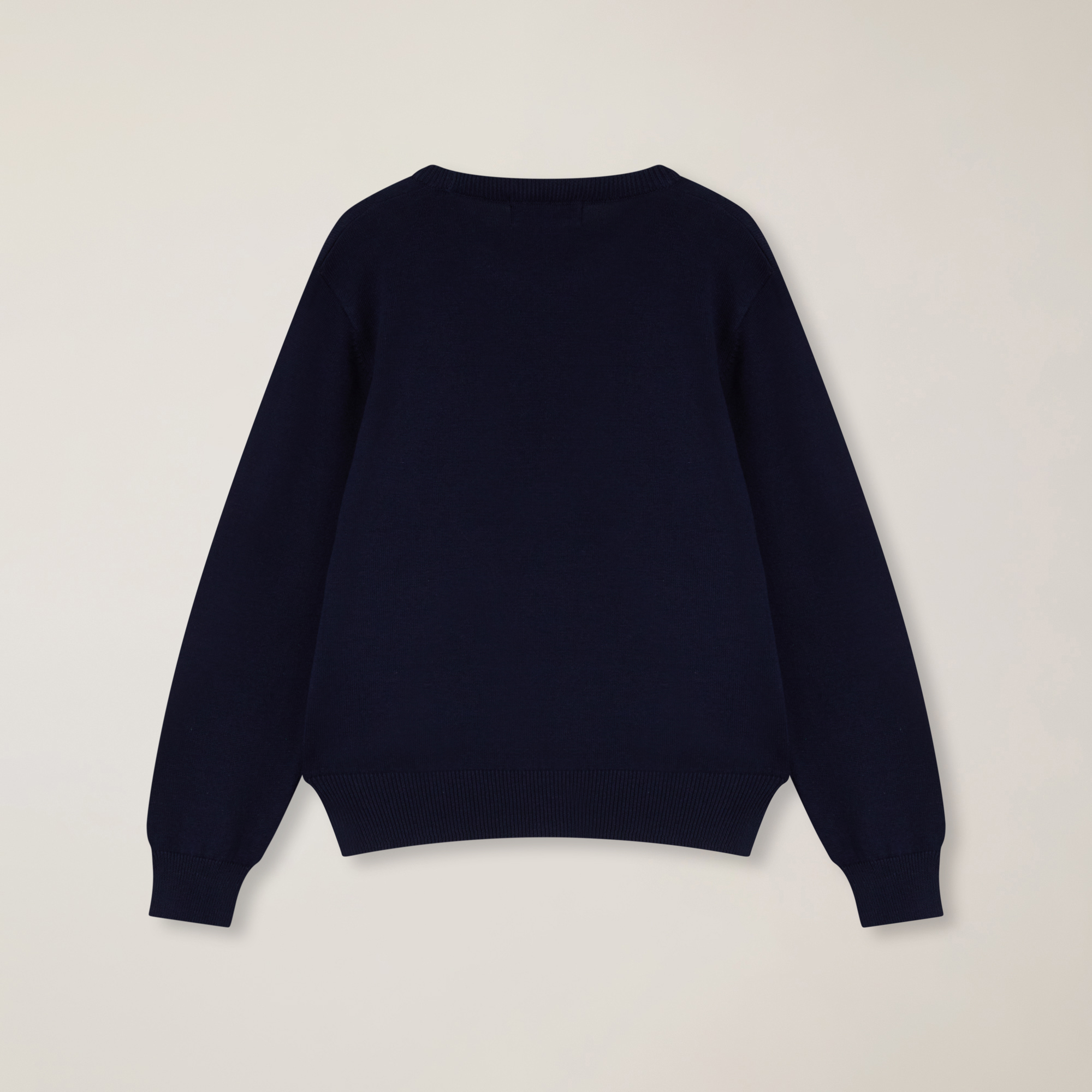 Crew-neck with logo embroidery, Light Blue, large image number 1