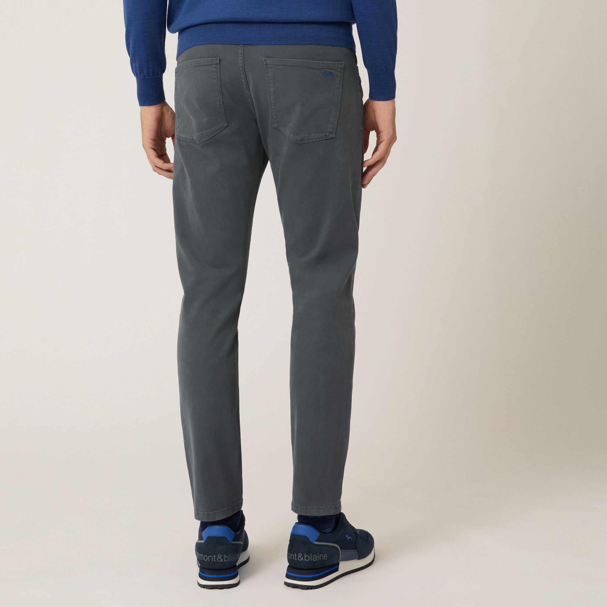 Pantalone Cinque Tasche Slim Fit, Grigio, large image number 1