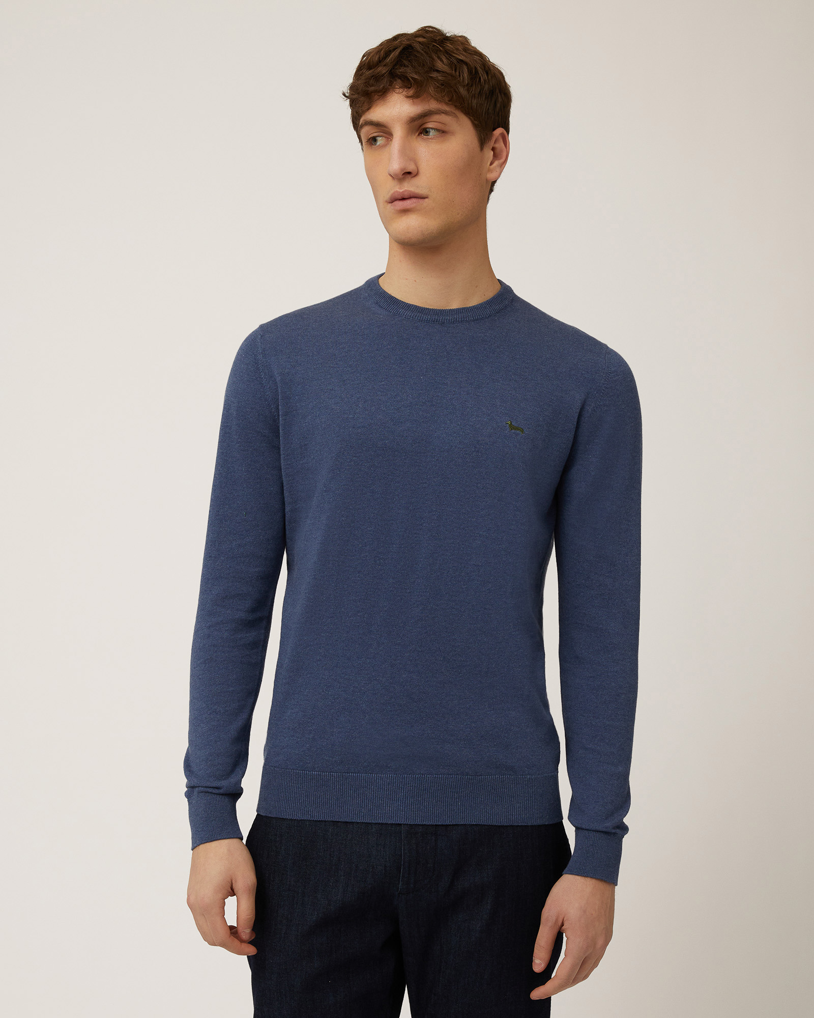 Pullover In Cotone E Cashmere, Lavanda Scuro, large image number 0