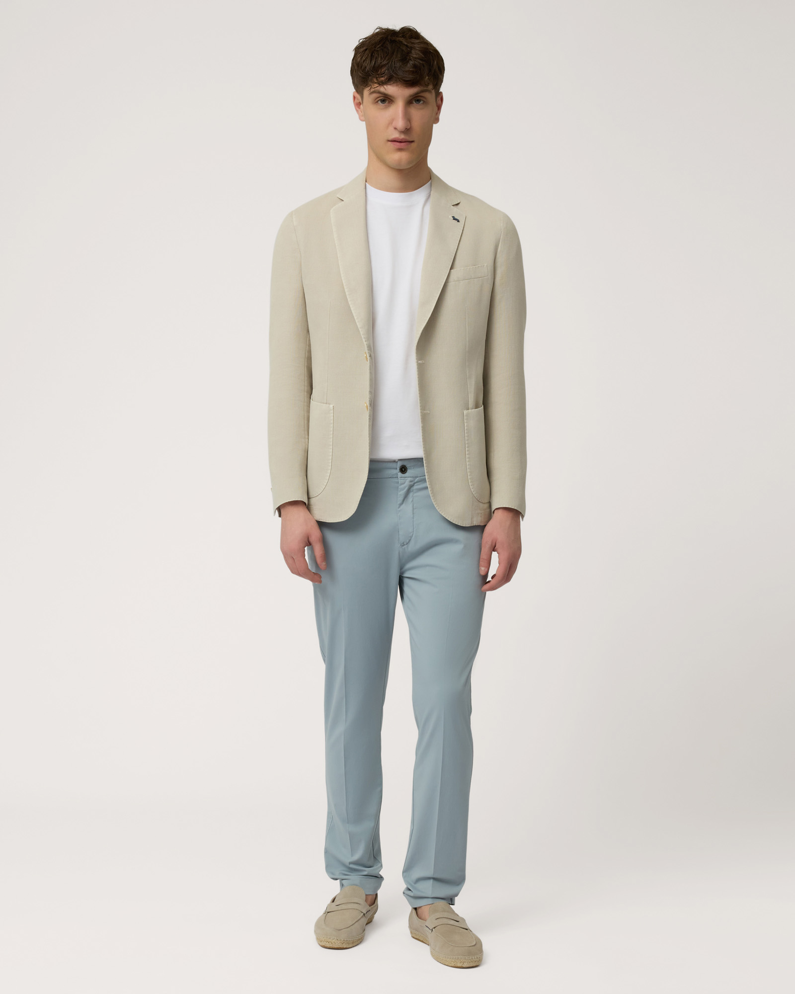 Cotton-Blend Jacket, Beige, large image number 3