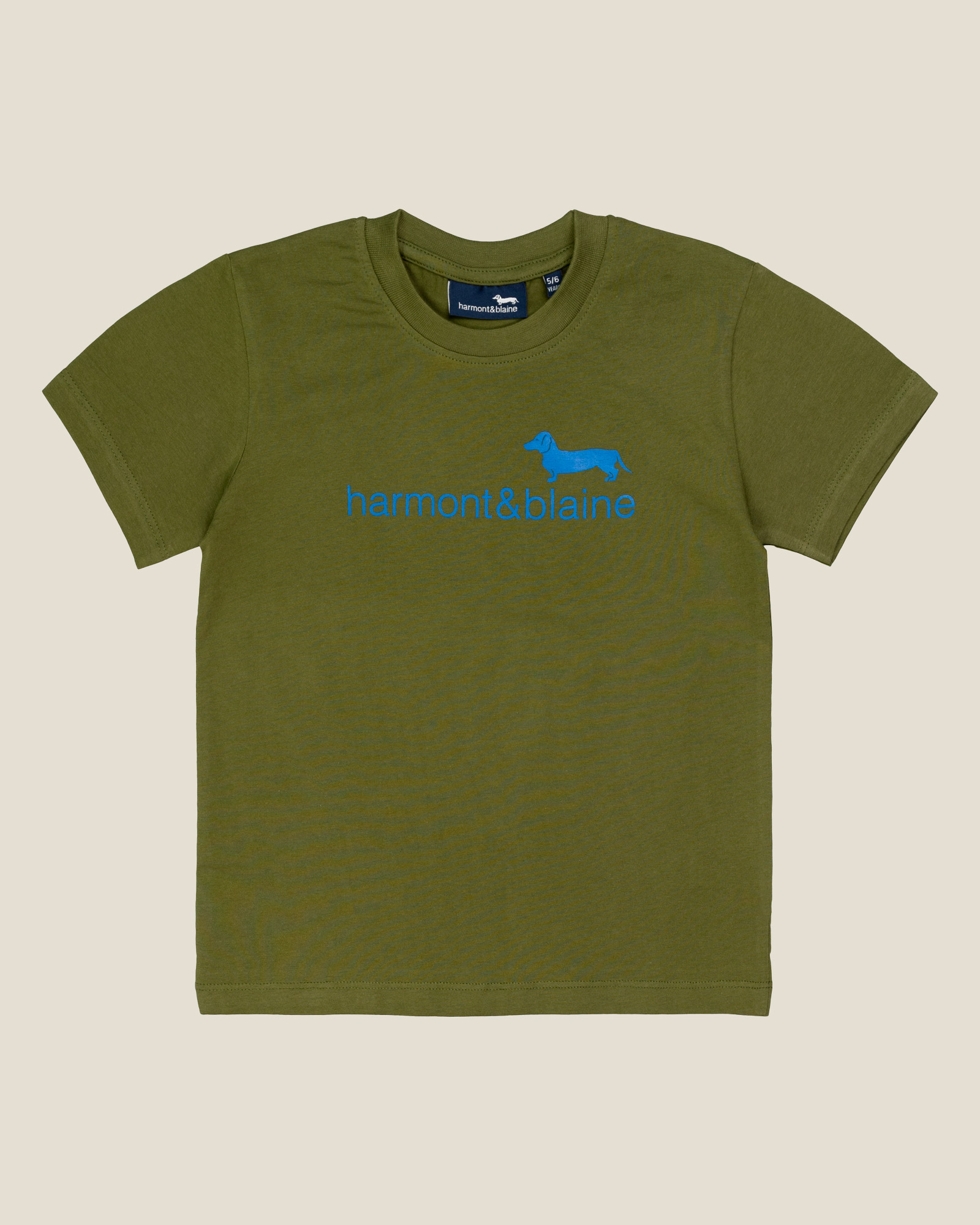 T-shirt with print, Olive Green, large
