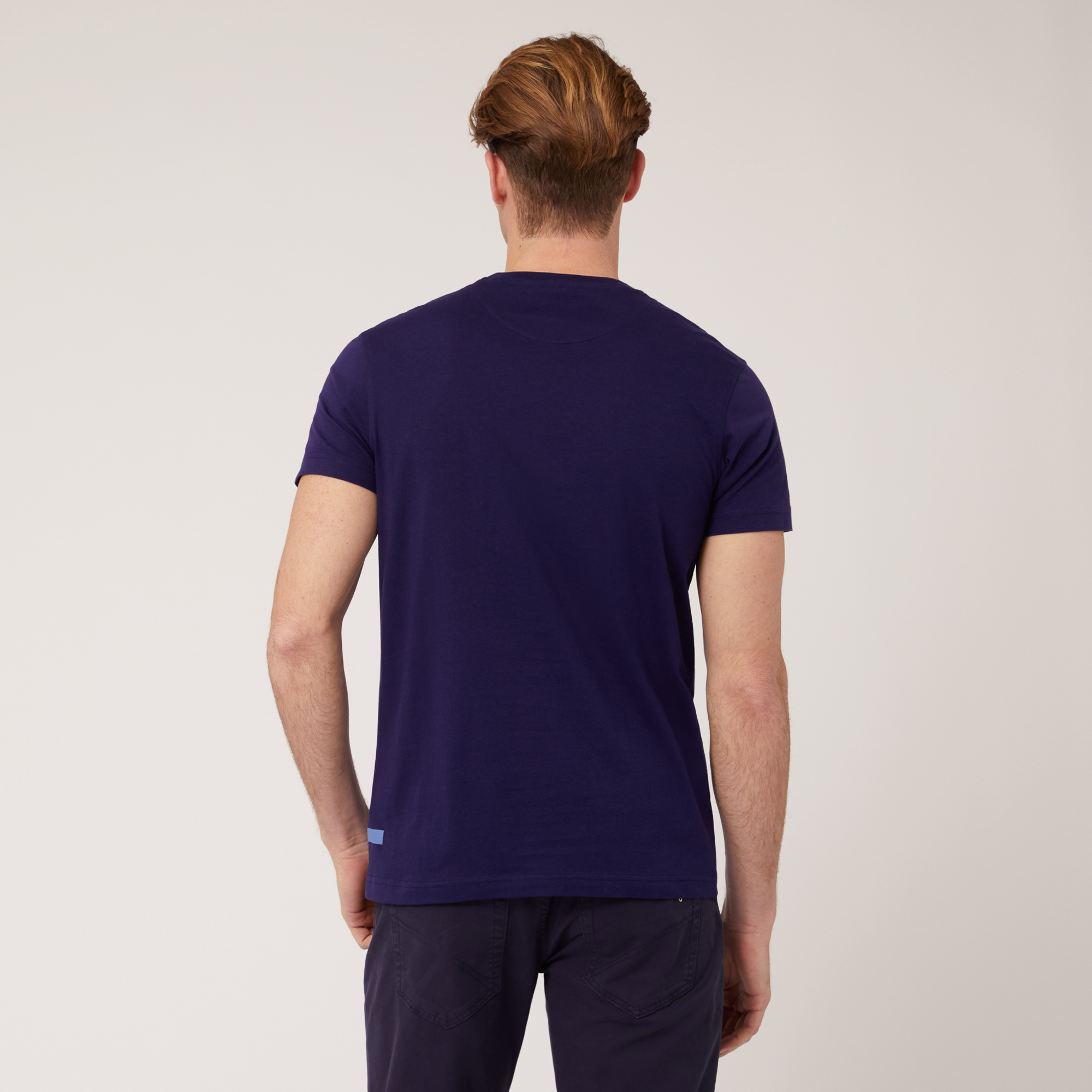 T-Shirt Con Taschino, Blu Chiaro, large image number 1