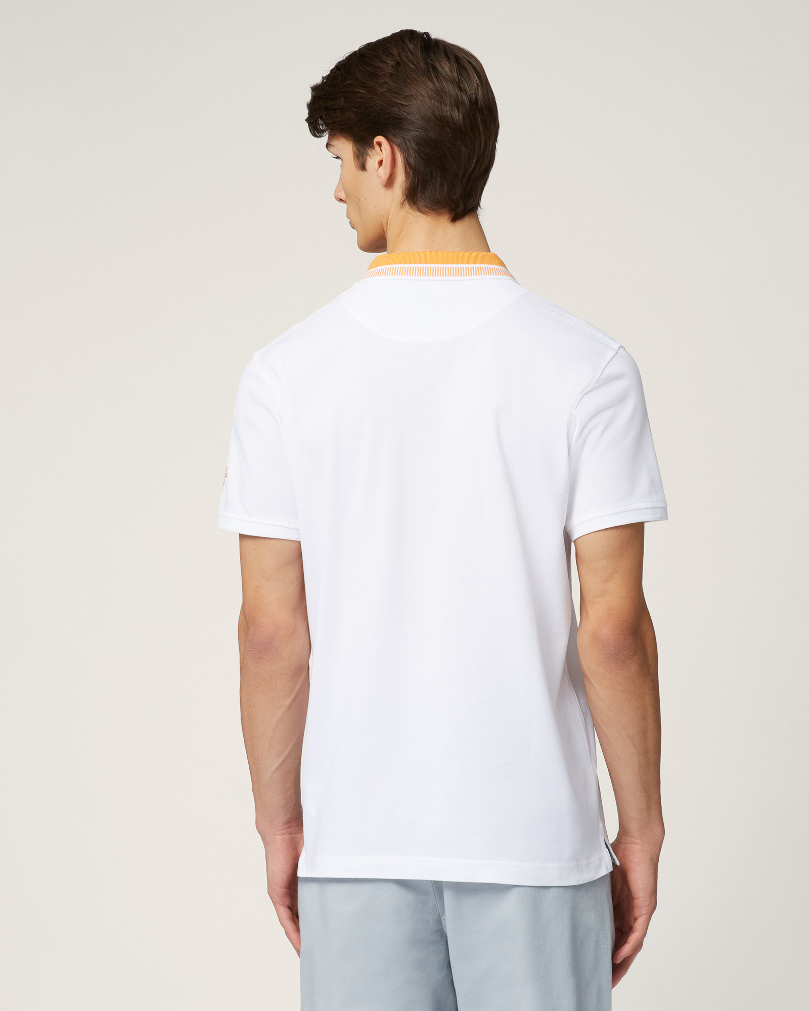 Polo with Contrasting Details, White, large image number 1