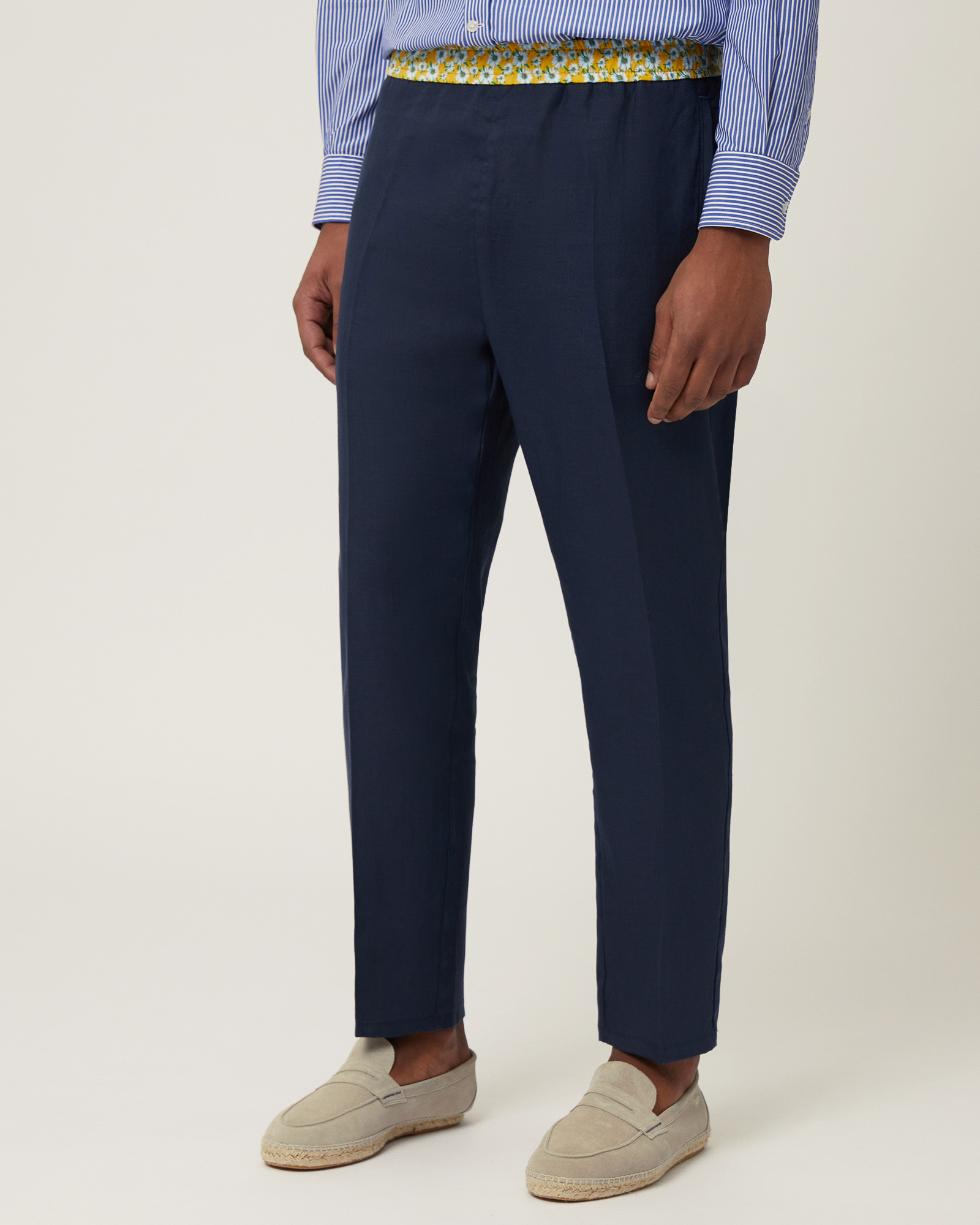 Linen Pants with Daisies