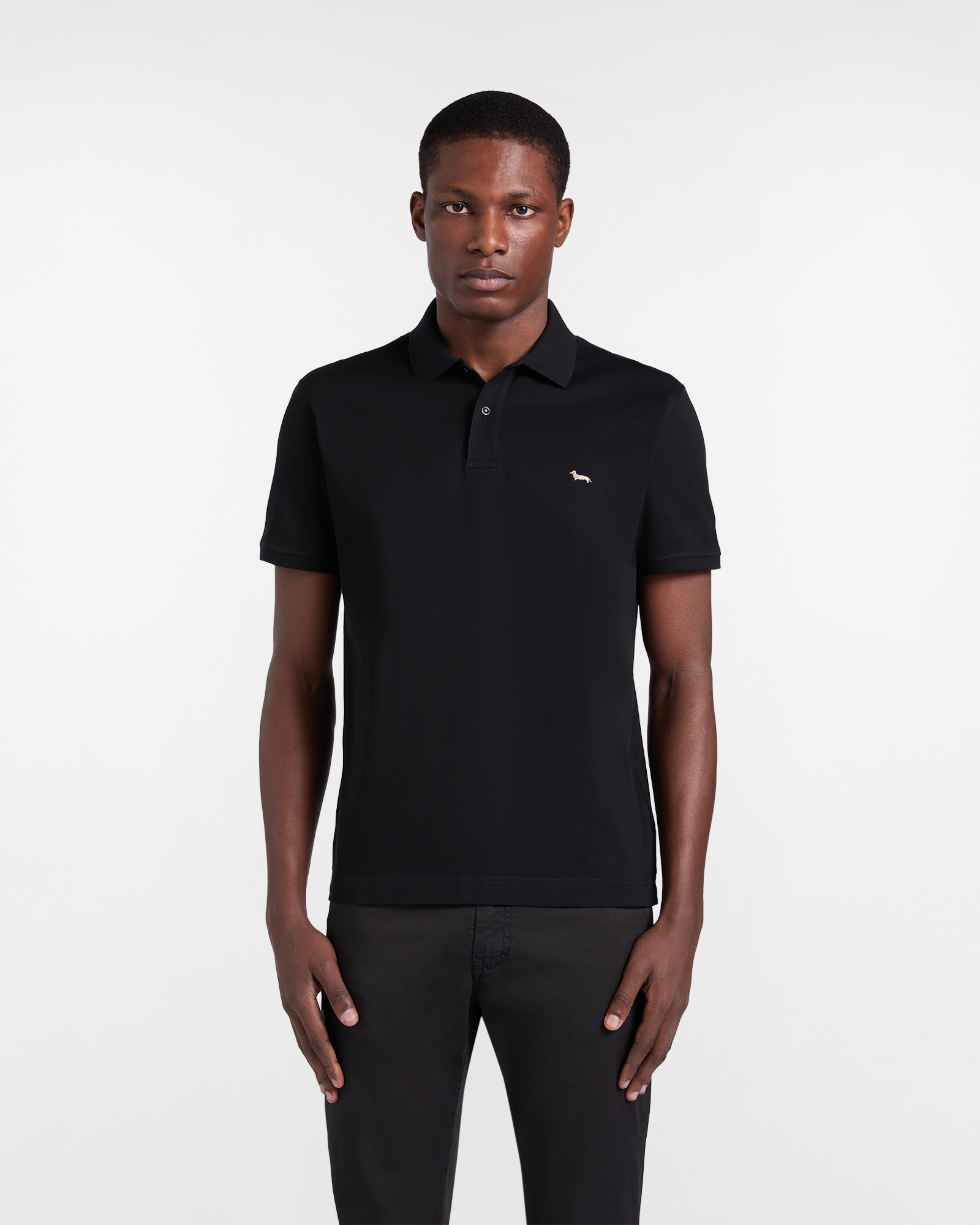 Harmont&Blaine - Polo Uomo Basic in Piqué, Uomo, Nero, Taglia: 3XL