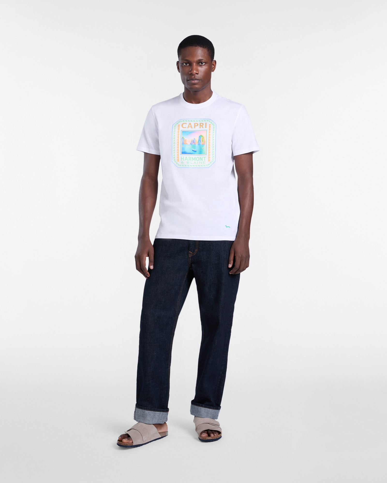 Postcard capsule T-shirt, White, large image number 3