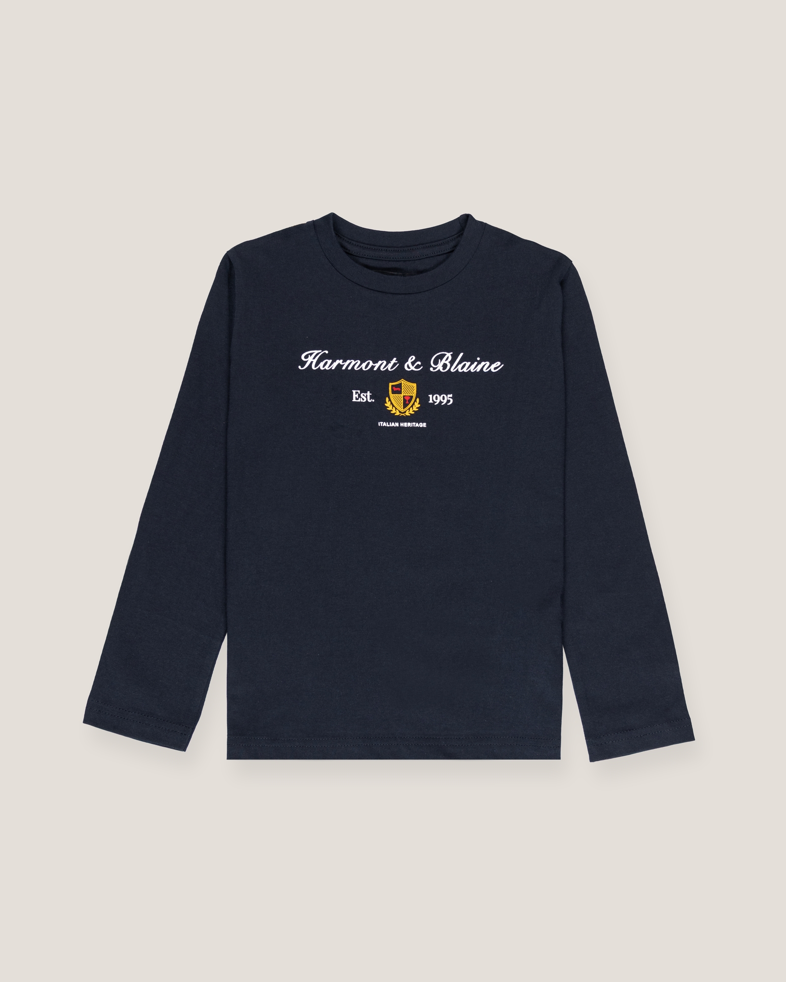Long-sleeve t-shirt with heritage print