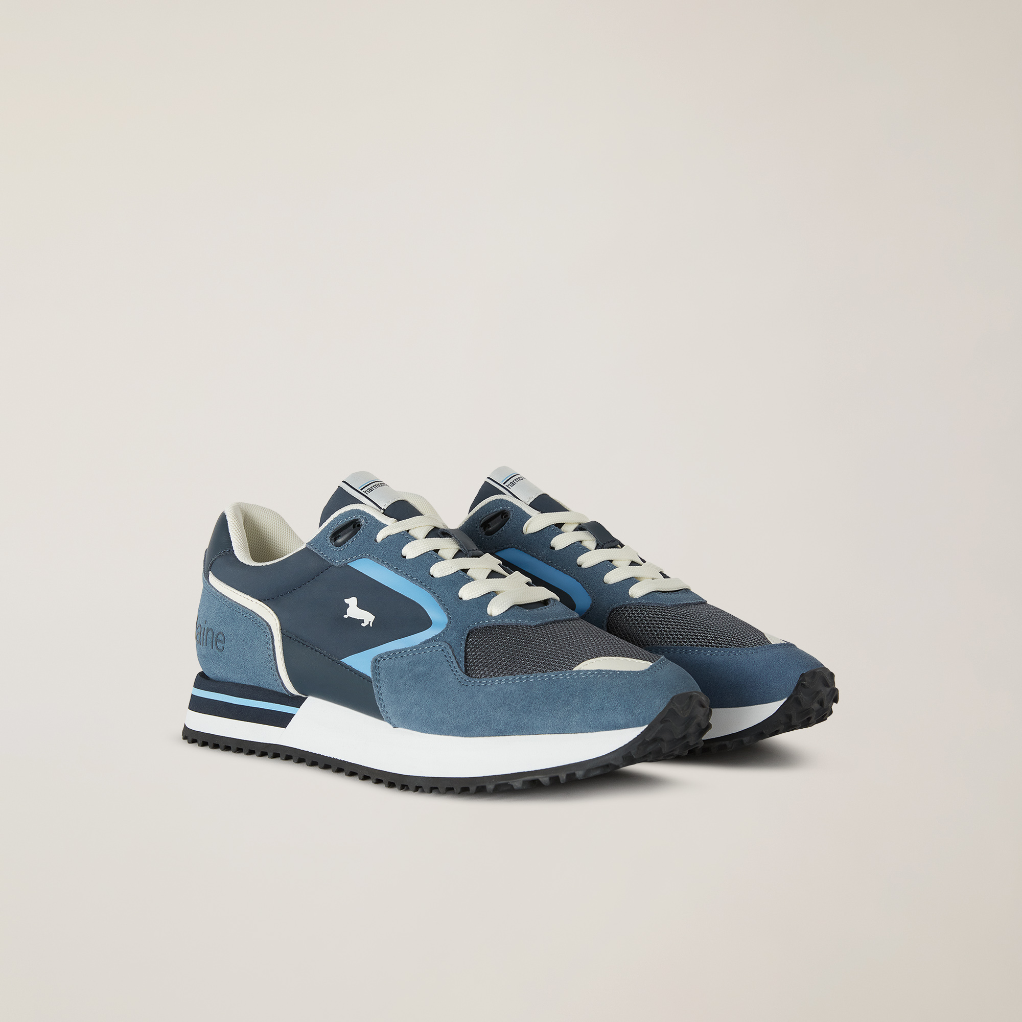 Sneaker with Inserts, Blue, large image number 1