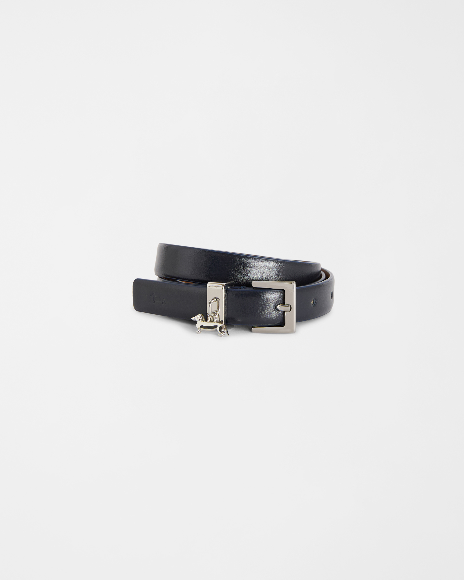 Cintura In Pelle Con Charm Bassotto