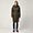 Long Padded Jacket With Hood, Brown, swatch