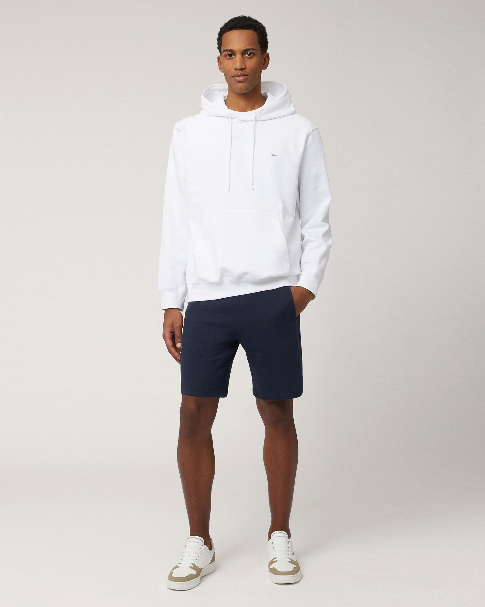 Cotton Hoodie, White, large image number 3