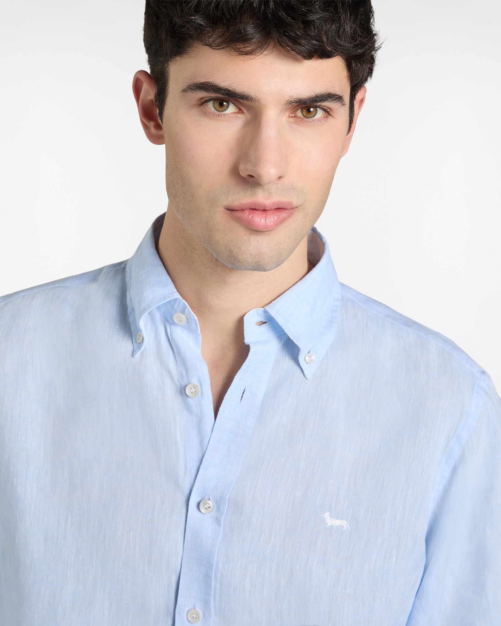 Chemise en pur lin coupe classique