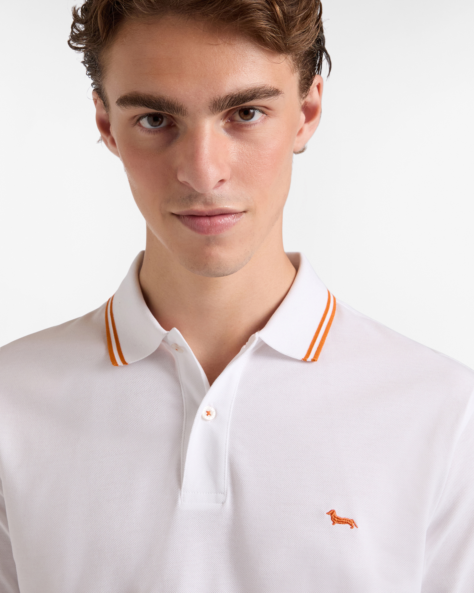 Long Sleeve Righini Polo, White, large image number 2