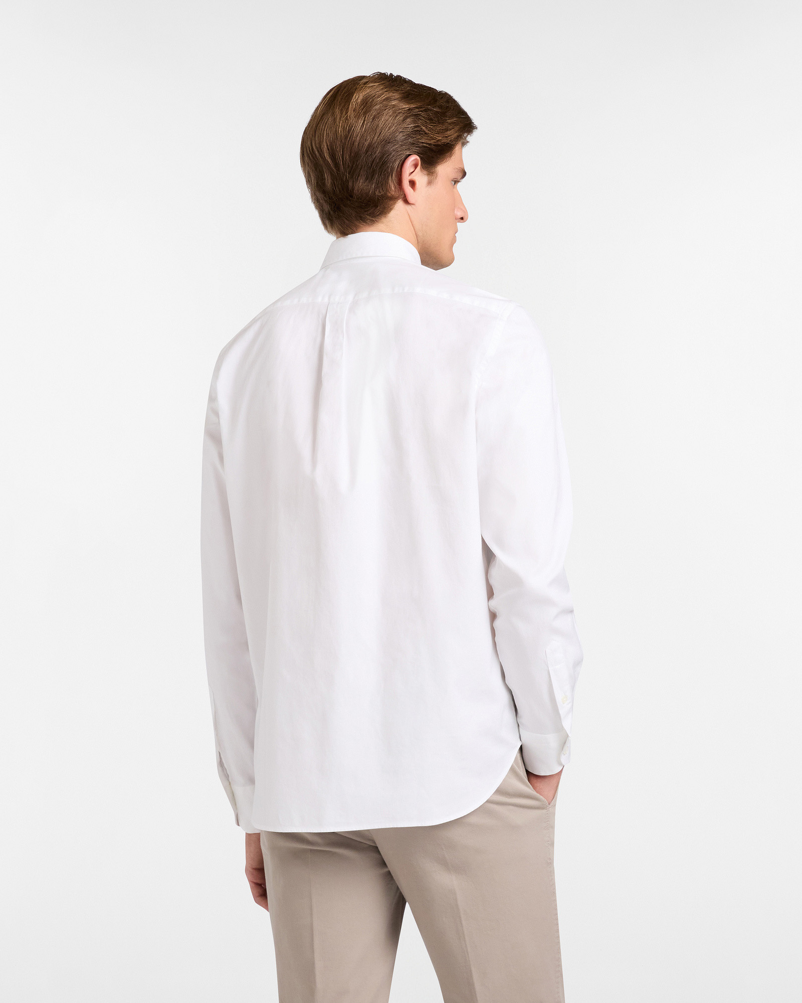 Camisa Essentials de algodón liso