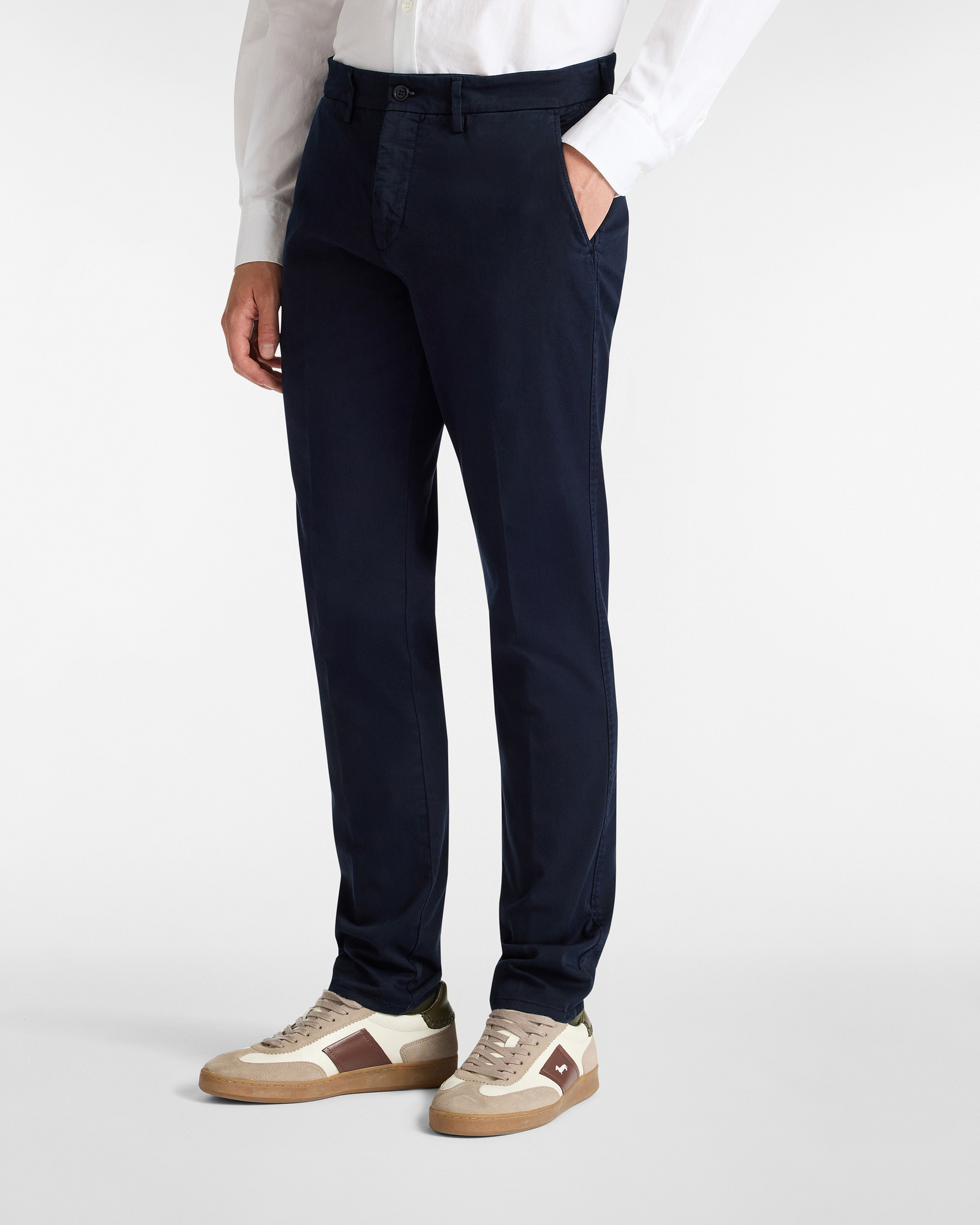 Harmont&Blaine - Pantalone Essentials In Cotone Stretch, Blu, Taglia: 58