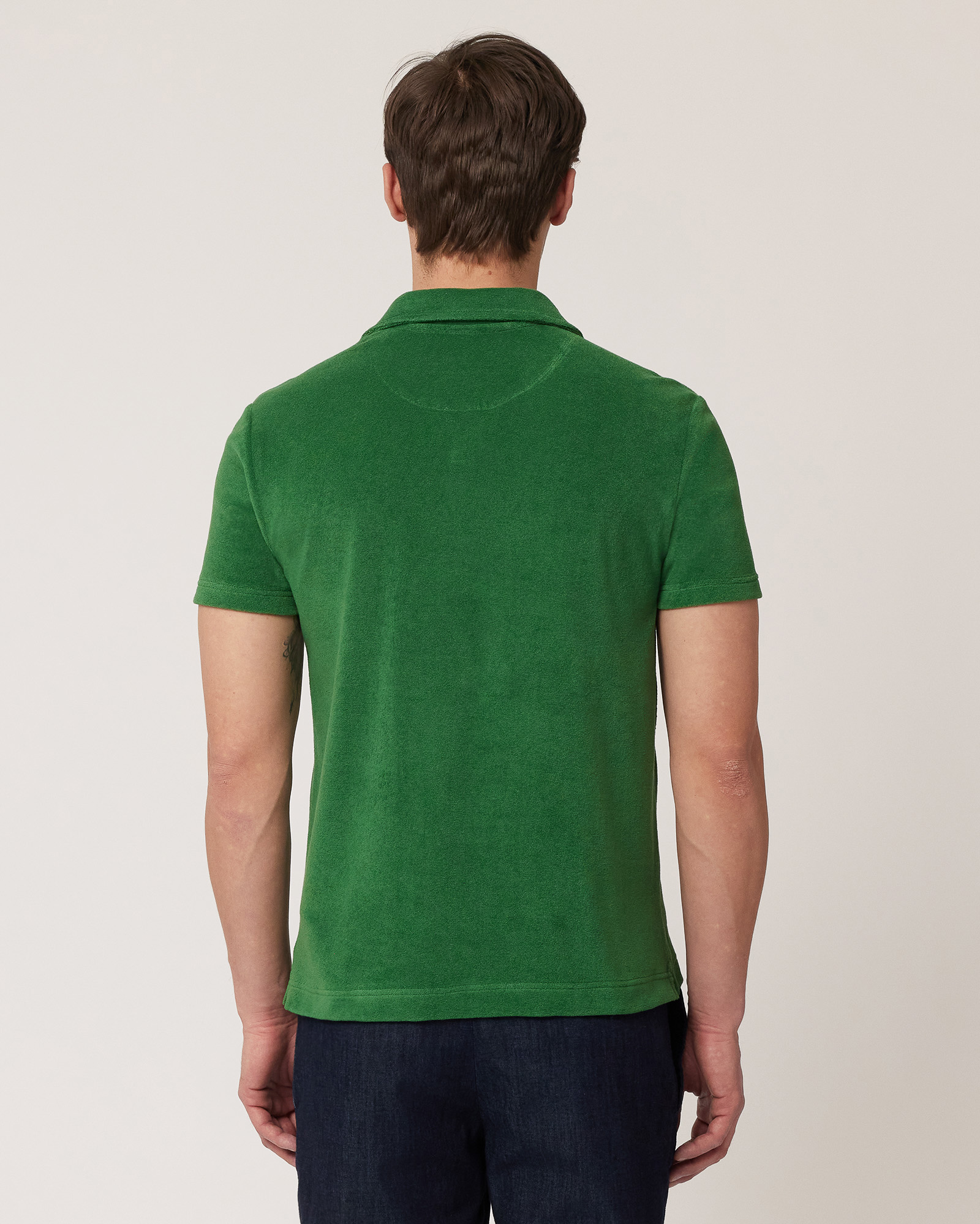 Terry Cotton Polo, Meadow Green, large image number 1