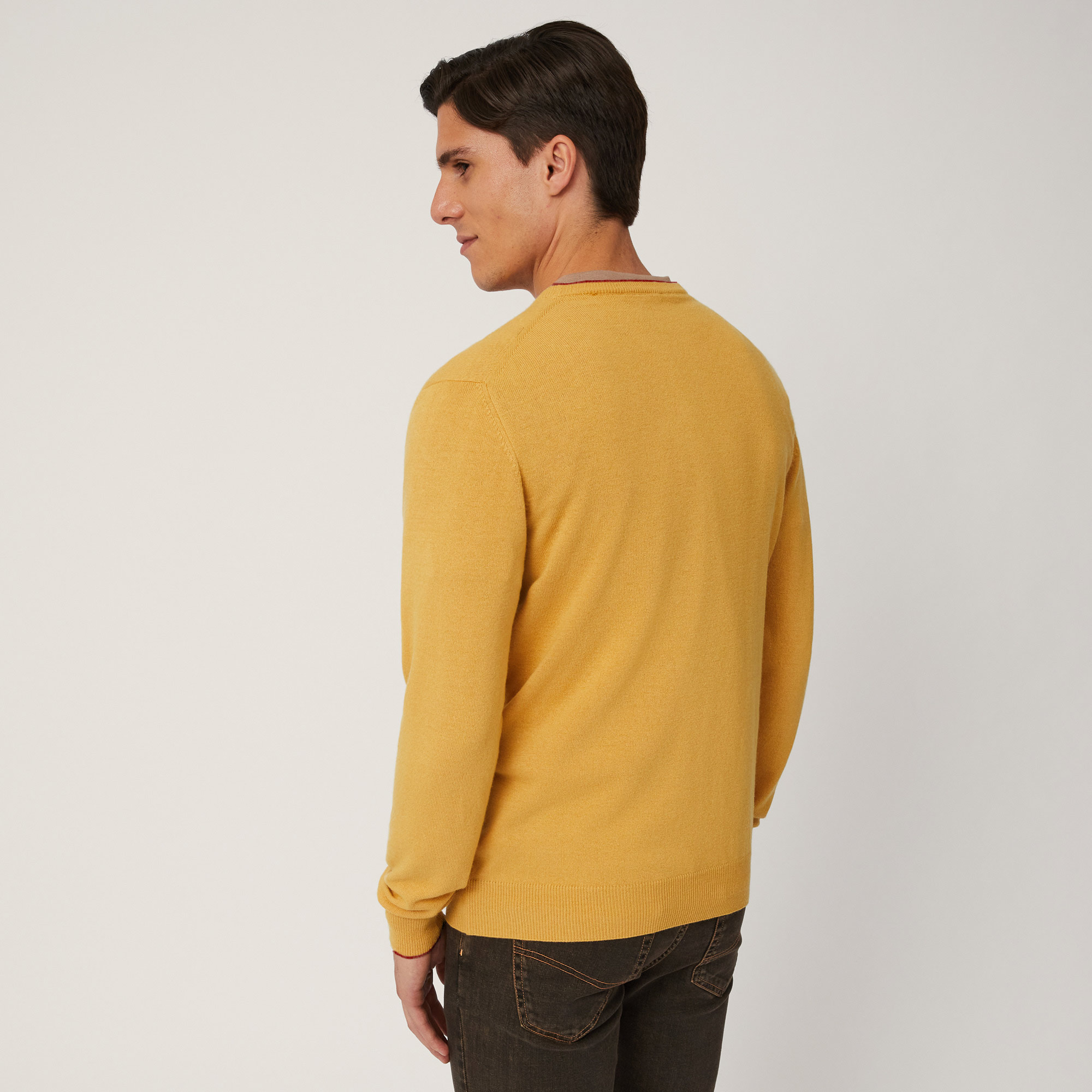 Pullover Con Dettagli Rigati