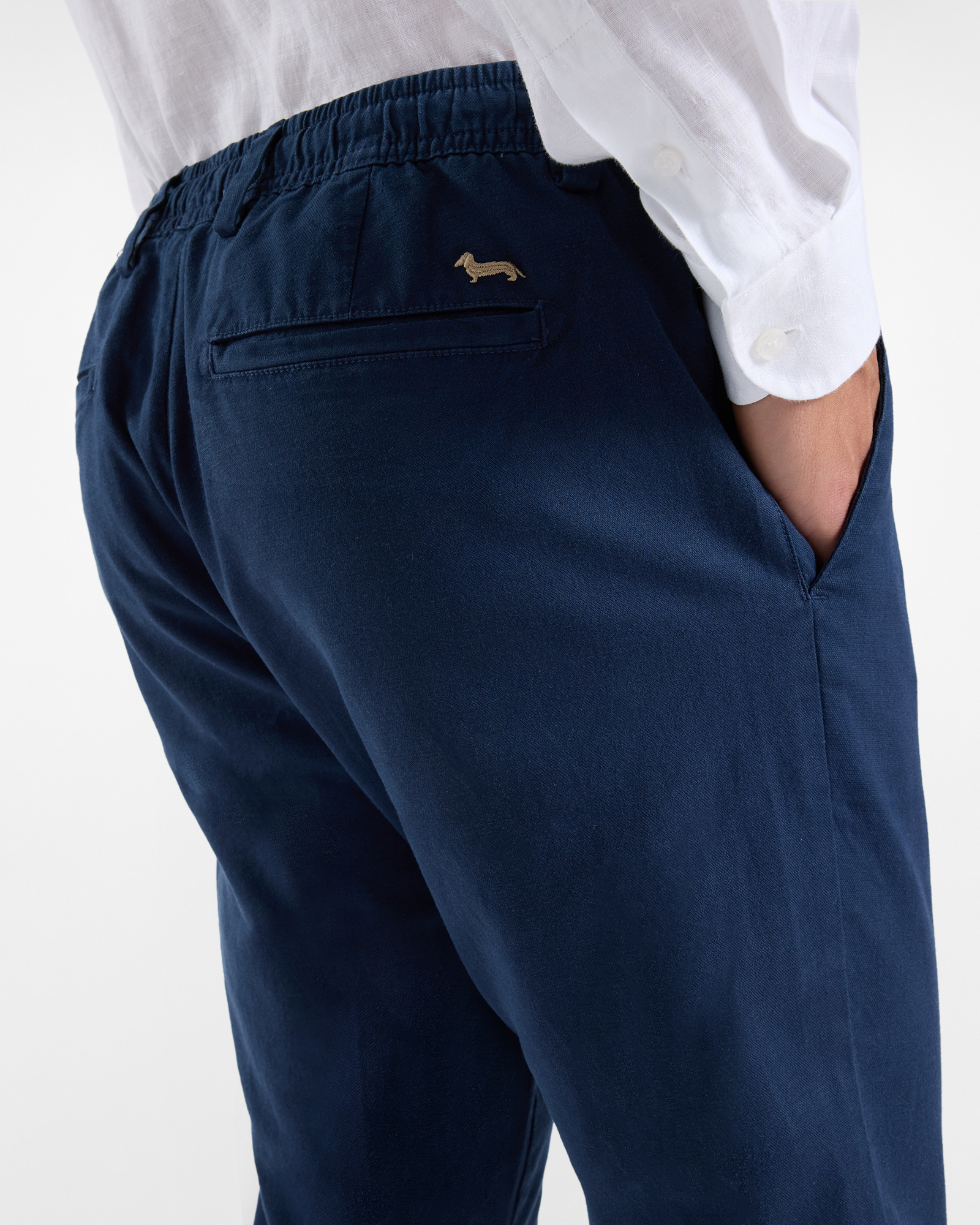 Pantaloni Uomo Jogger in Cotone, Blu, large image number 2