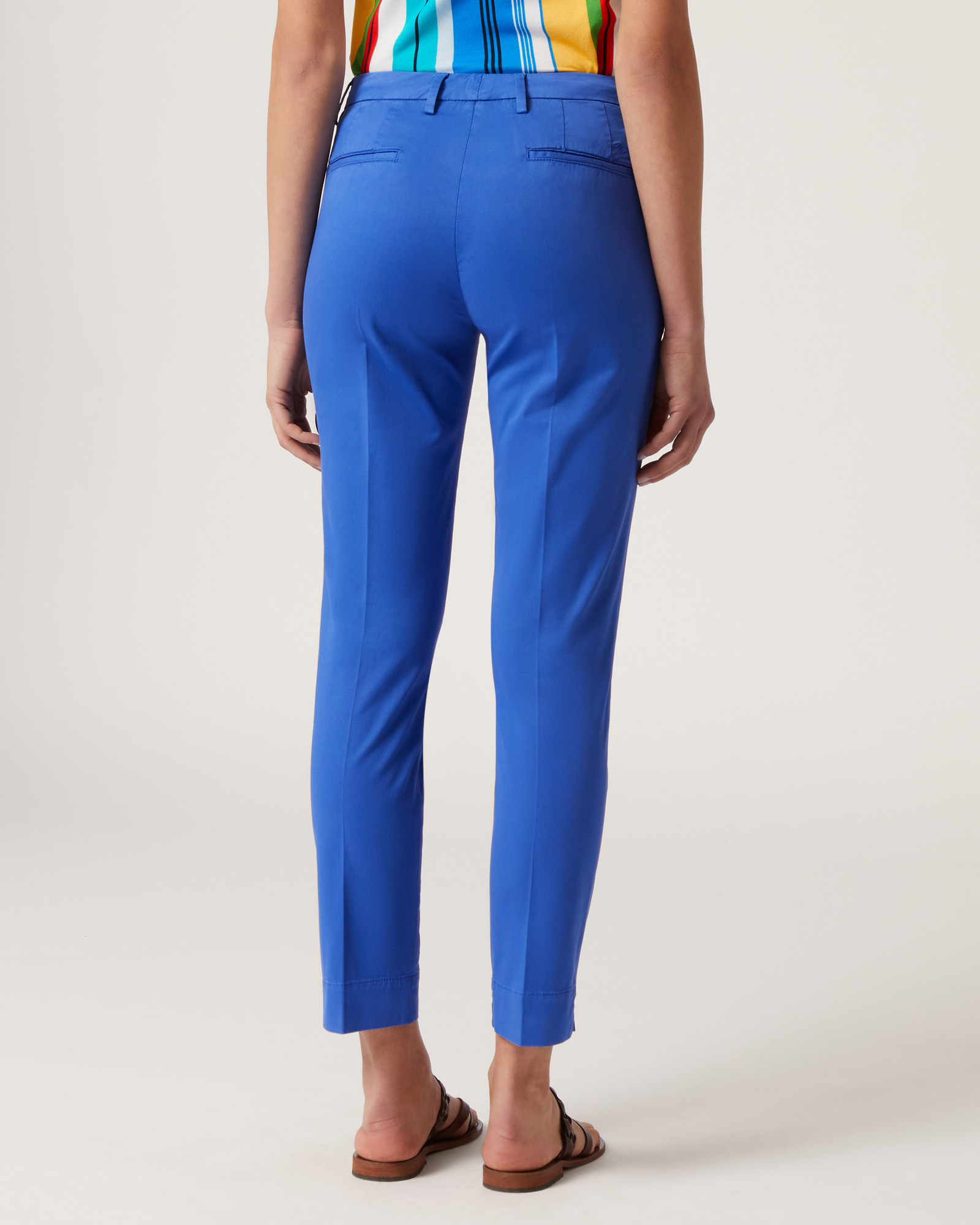 Pantalon Chino En Coton Stretch, Bleu clair, large image number 1