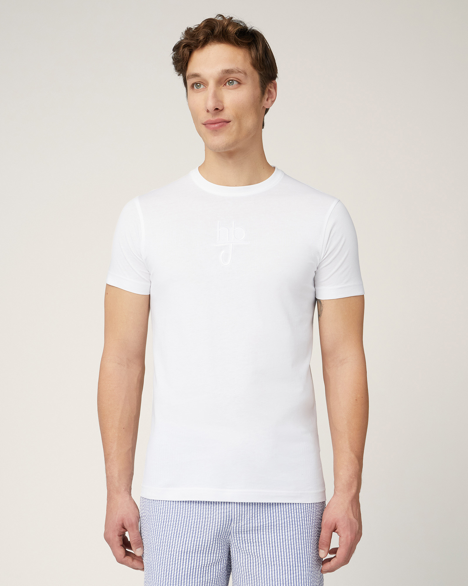 T-Shirt Con Maxi Ricamo