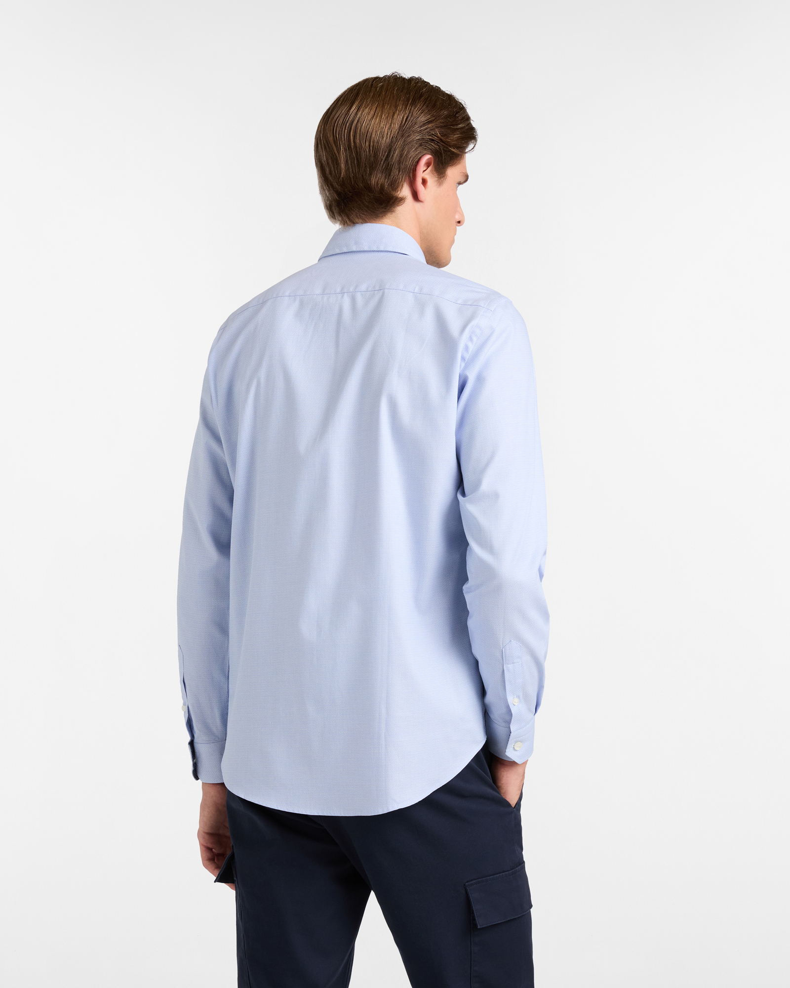 Camicia in Cotone con Collo alla Francese