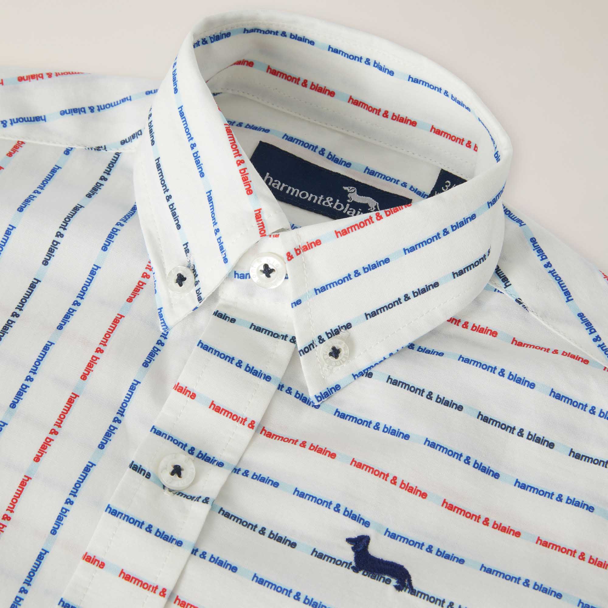Personalised poplin shirt with Dachshund embroidery, White, large image number 2