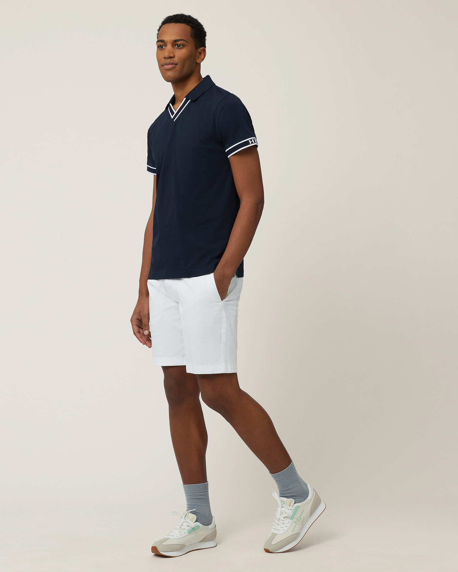 Bermuda Chino In Twill, Bianco, large image number 3