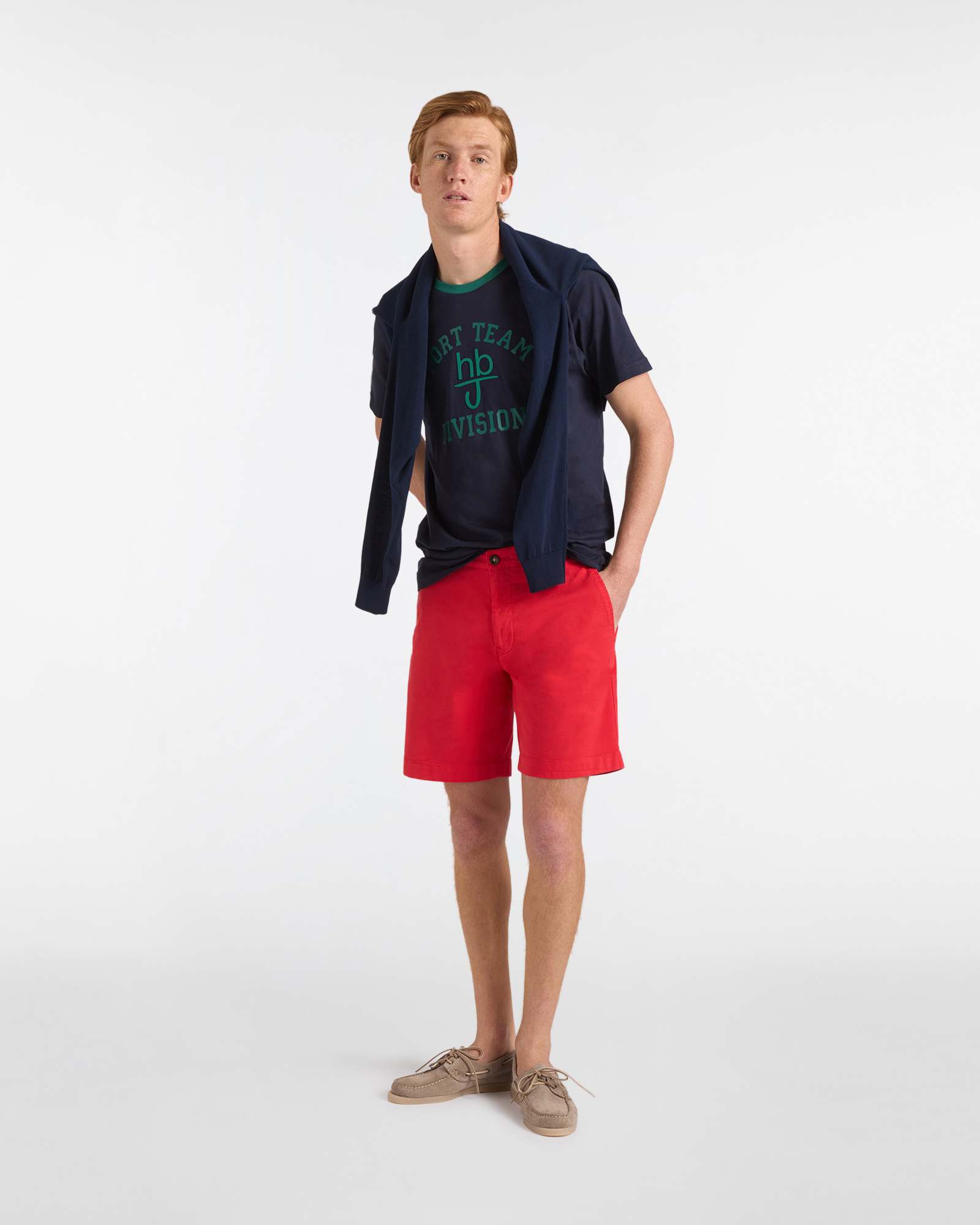 T‑shirt Uomo con Stampa Centrale Regular Fit, Blu scuro, large image number 3