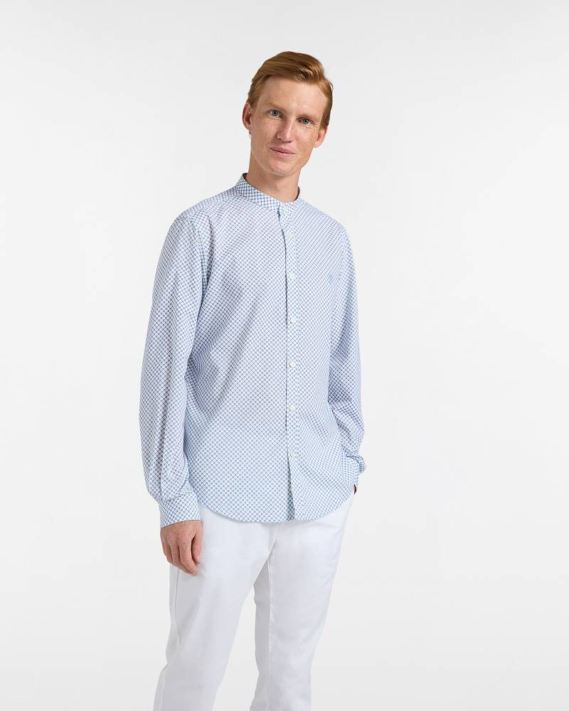 Camicia Uomo Collo alla Coreana Narrow Fit