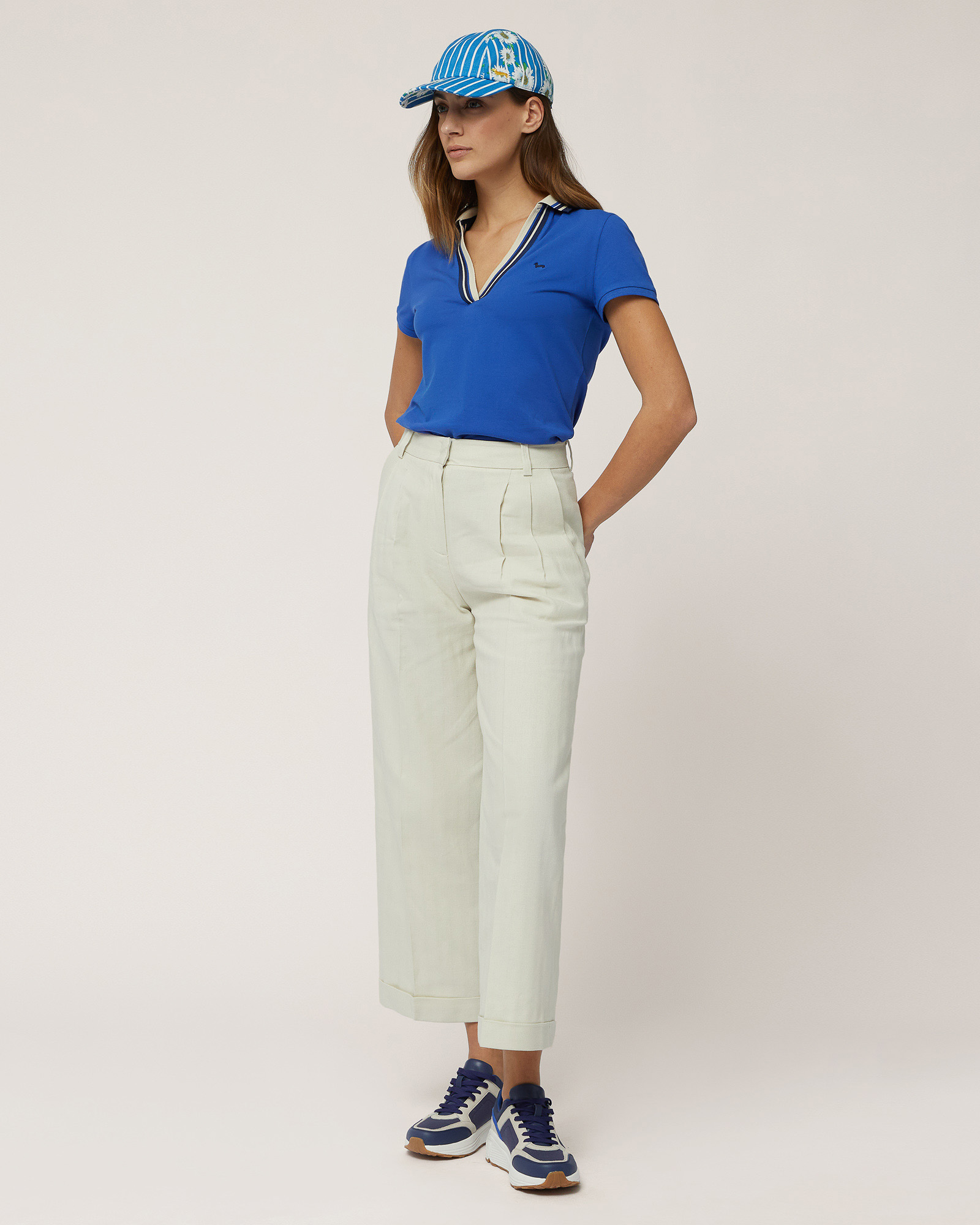 Polo with Striped Details, Light Blue, large image number 3