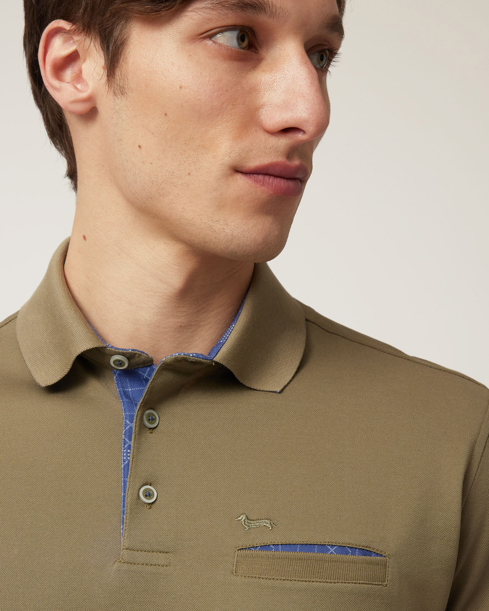 Poloshirt mit Brusttasche, Spinatgrün, large image number 2