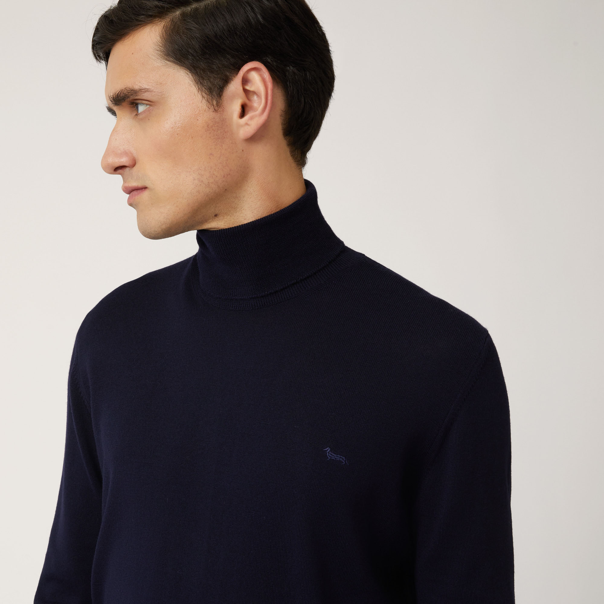 Merino Wool Turtleneck, Blue, large image number 2