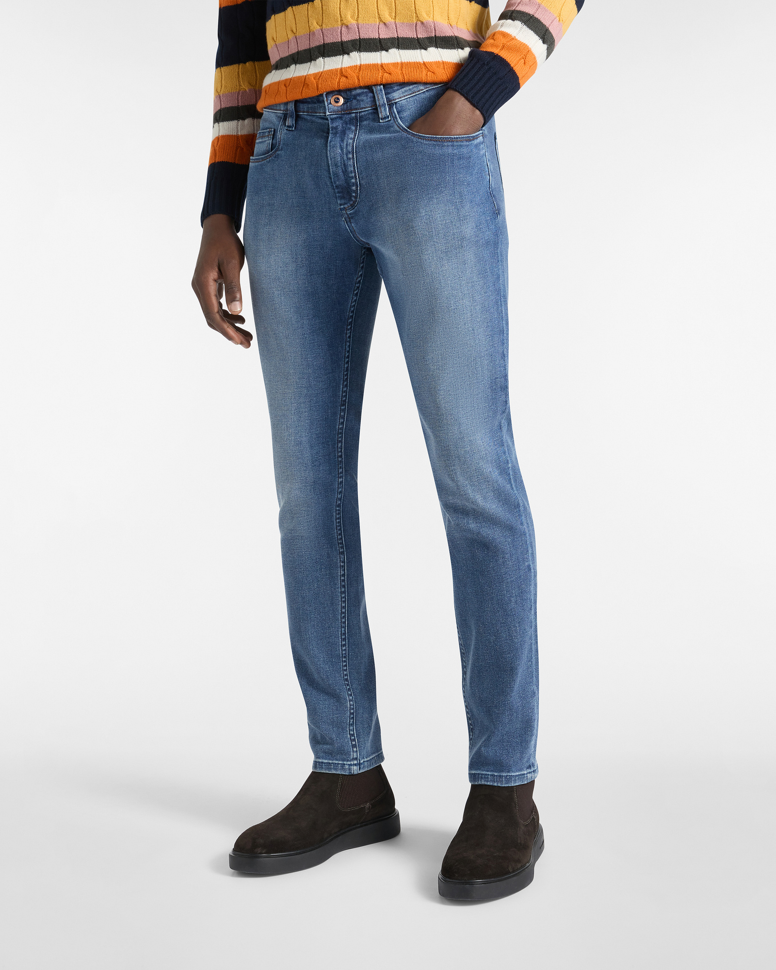Jeans in Slub Denim