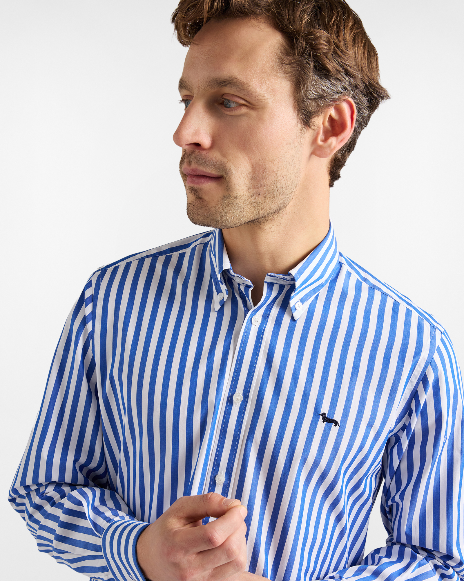 Men's "Sorbet" striped shirt, Blue, large image number 2