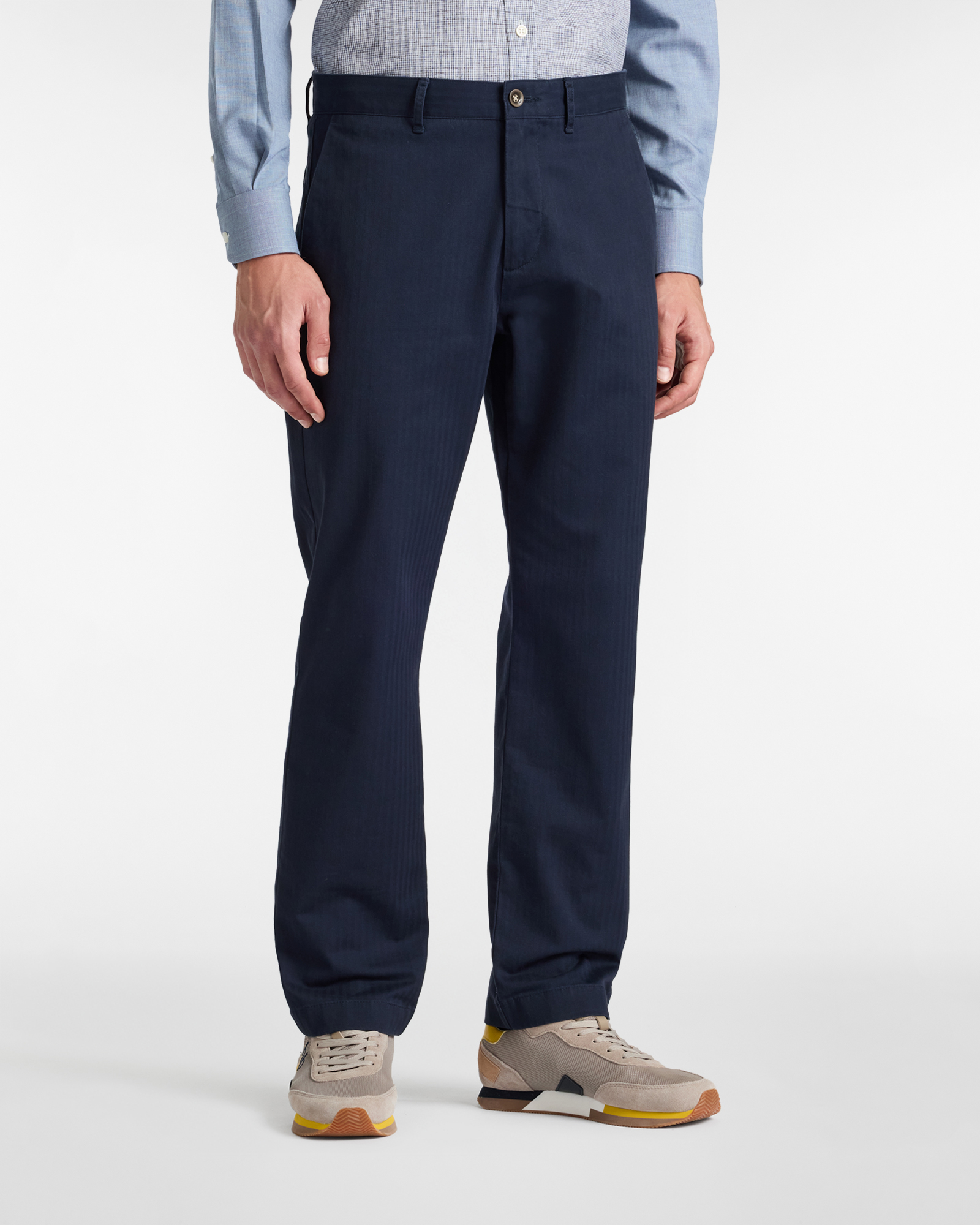 Pantaloni Cargo Carrot Fit con Tasche Applicate, Blu Scuro, large