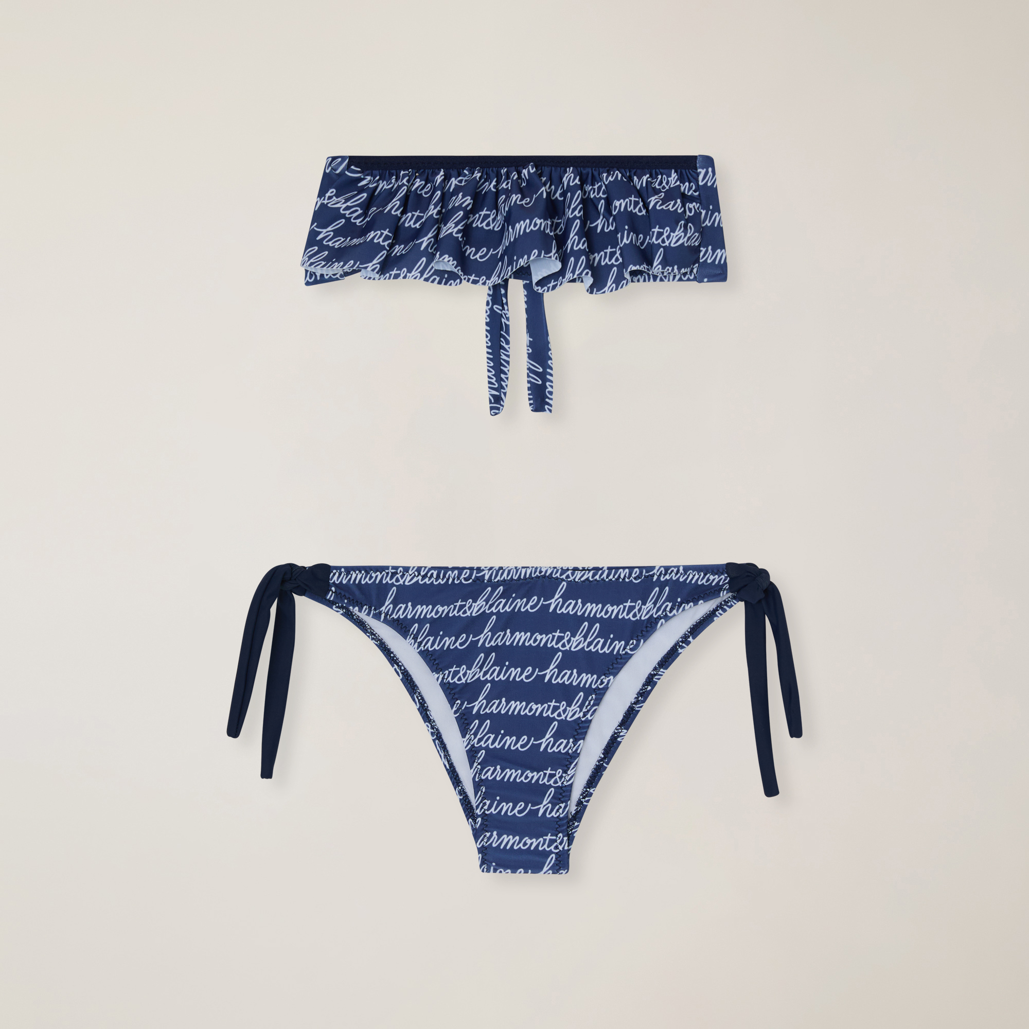All-over logo print bikini