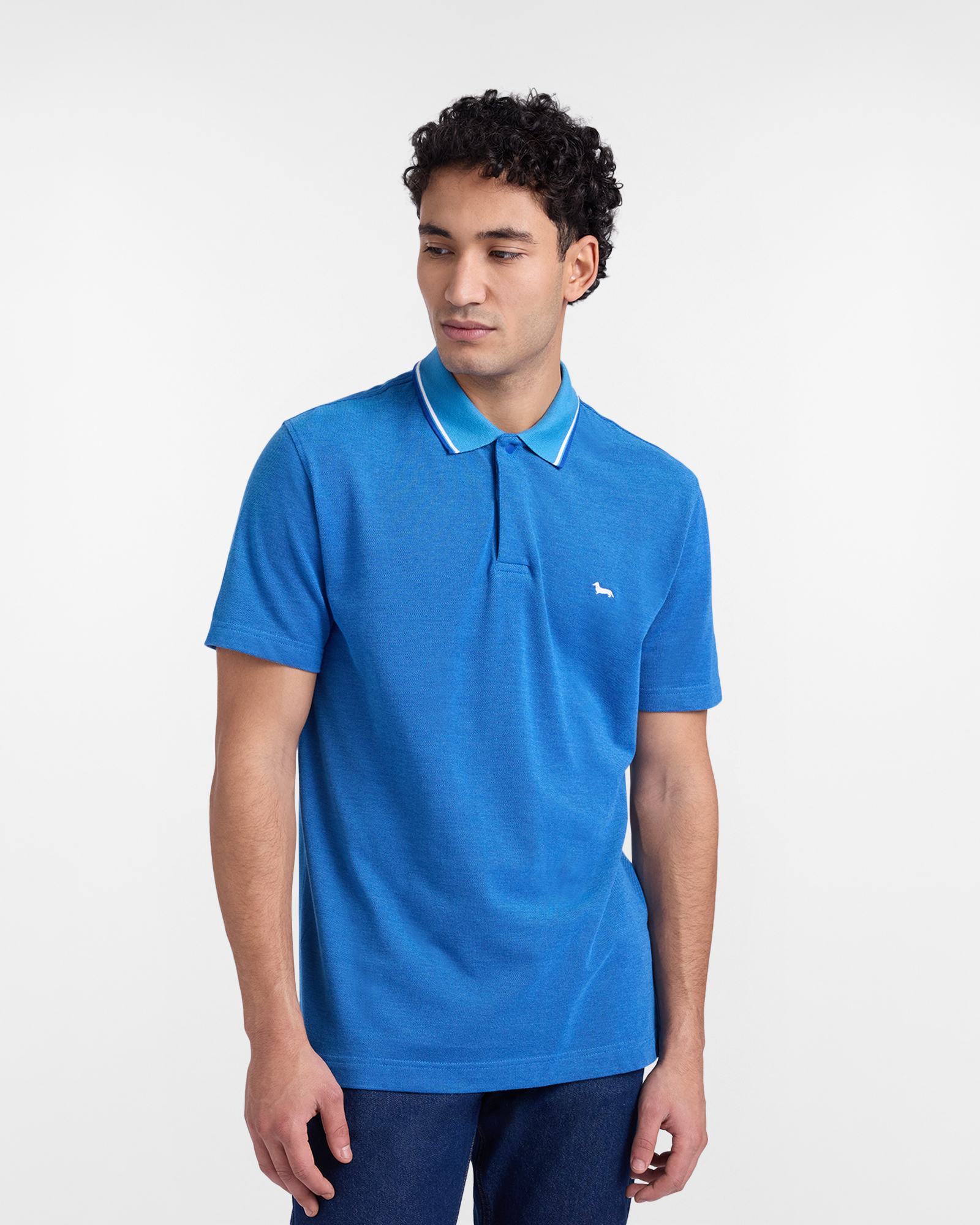 Polo para hombre Oxford en piqu&eacute; Oxford