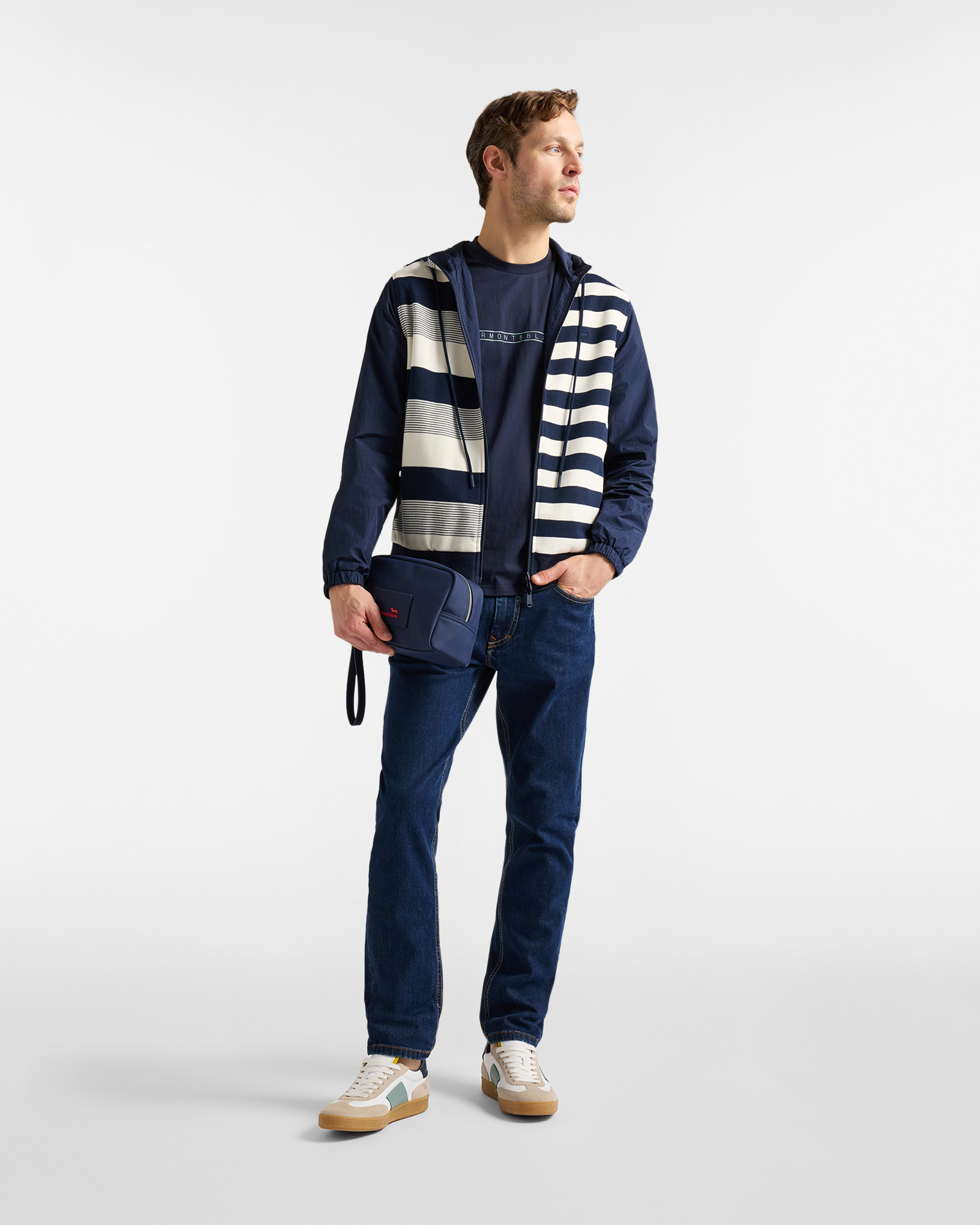 Double fabric reversible jacket, Navy Blue, large image number 3