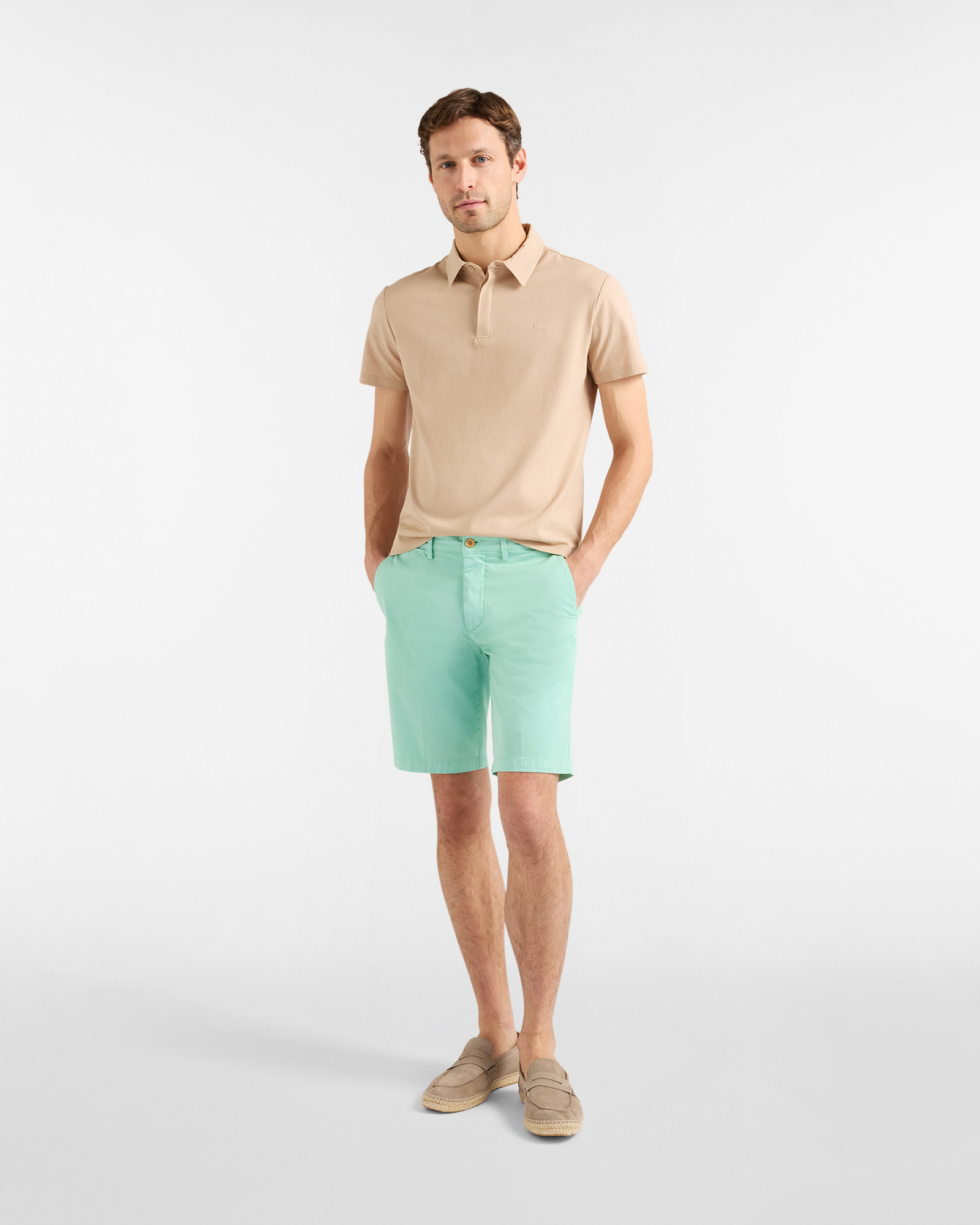 Bermuda Uomo Basic Regular Fit, Verde, large image number 3