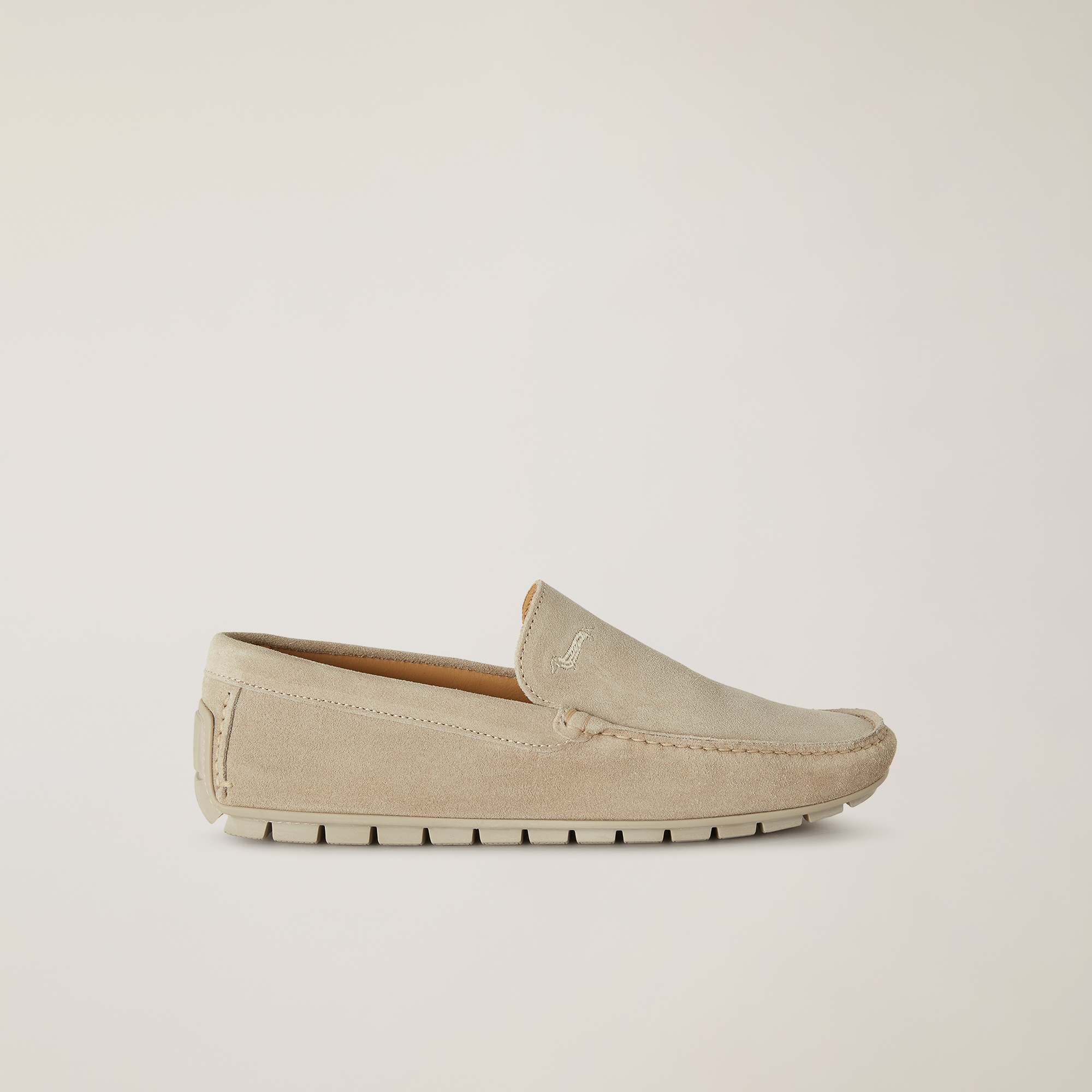 Mocasín de ante, Beige, large