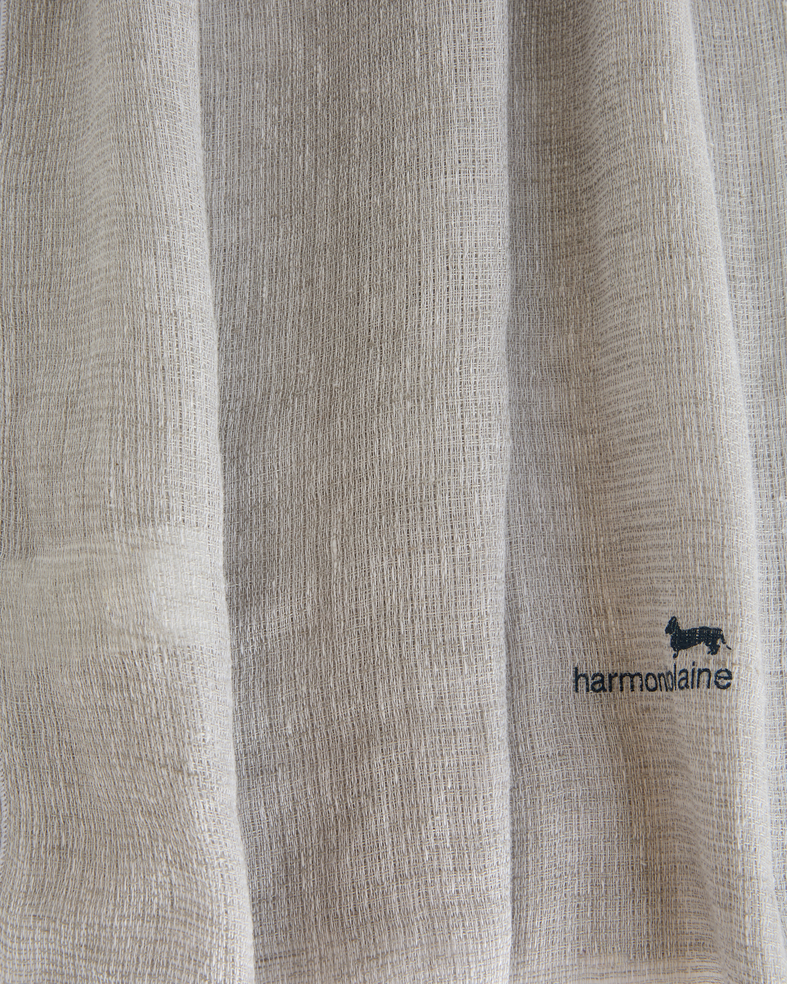 Sciarpa garzata in puro lino