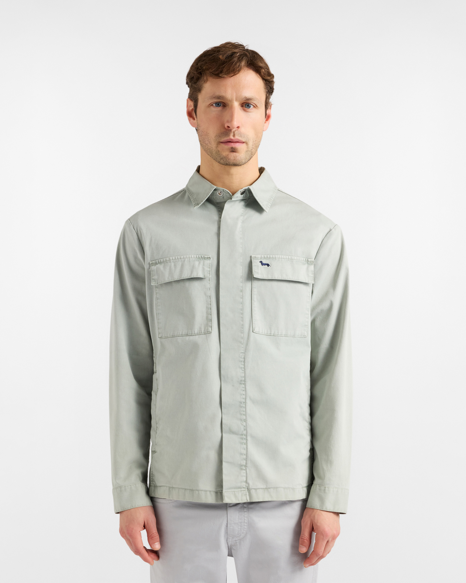 Overshirt Garment dye with pockets