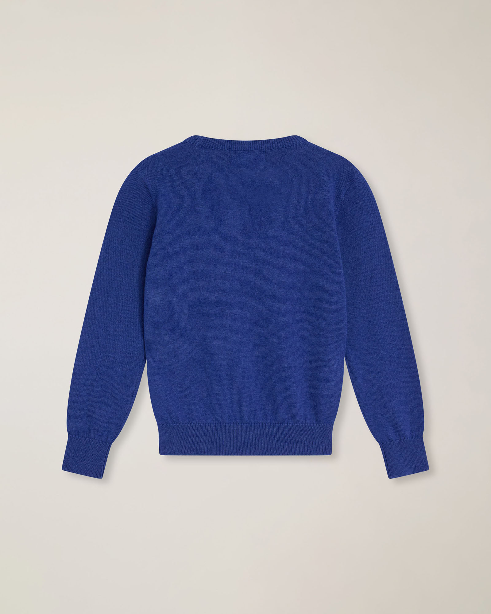 Crewneck sweater with embroidered logo, Marine Blue, large image number 1