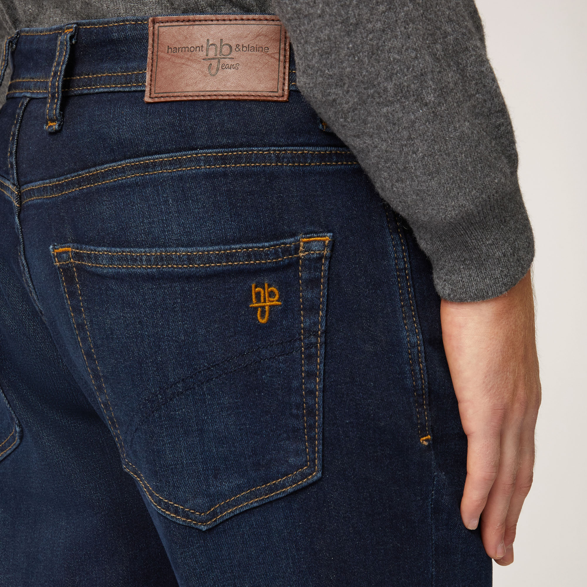 Denim Cinque Tasche Narrow, Blu Denim, large image number 2