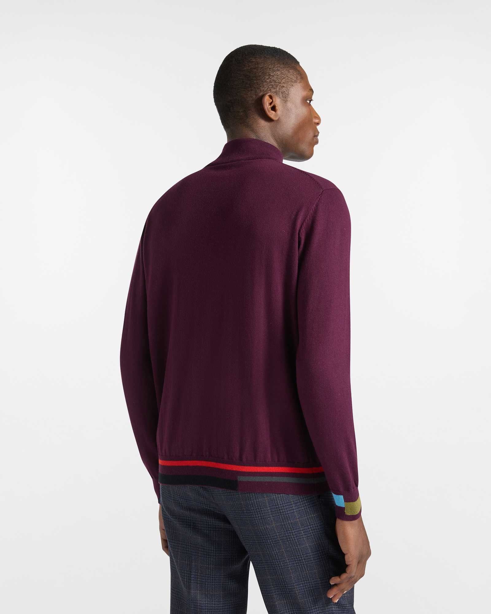 Pulóver Half Zip Color Block