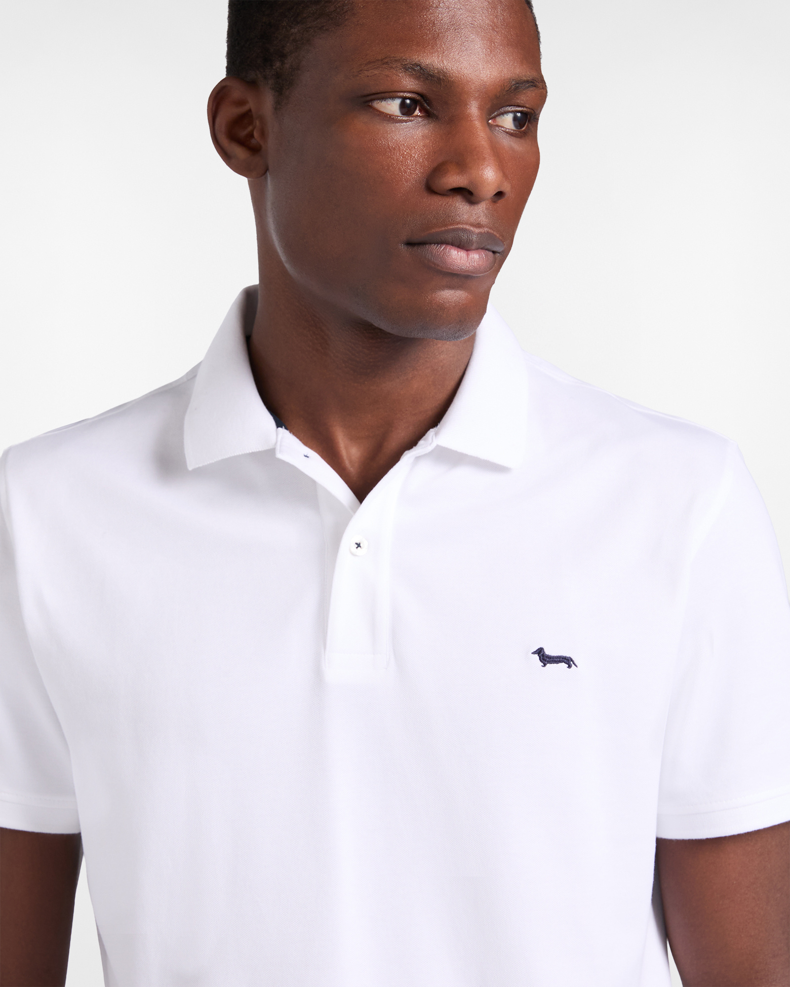 Basic stretch piqu&eacute; polo shirt, White, large image number 2