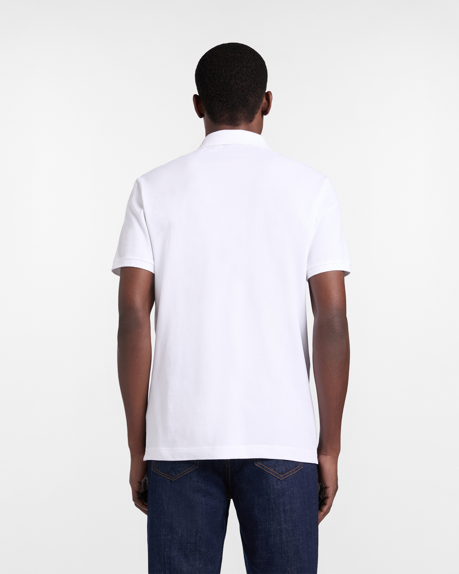 Basic polo shirt in Supima&reg; cotton, White, large image number 1